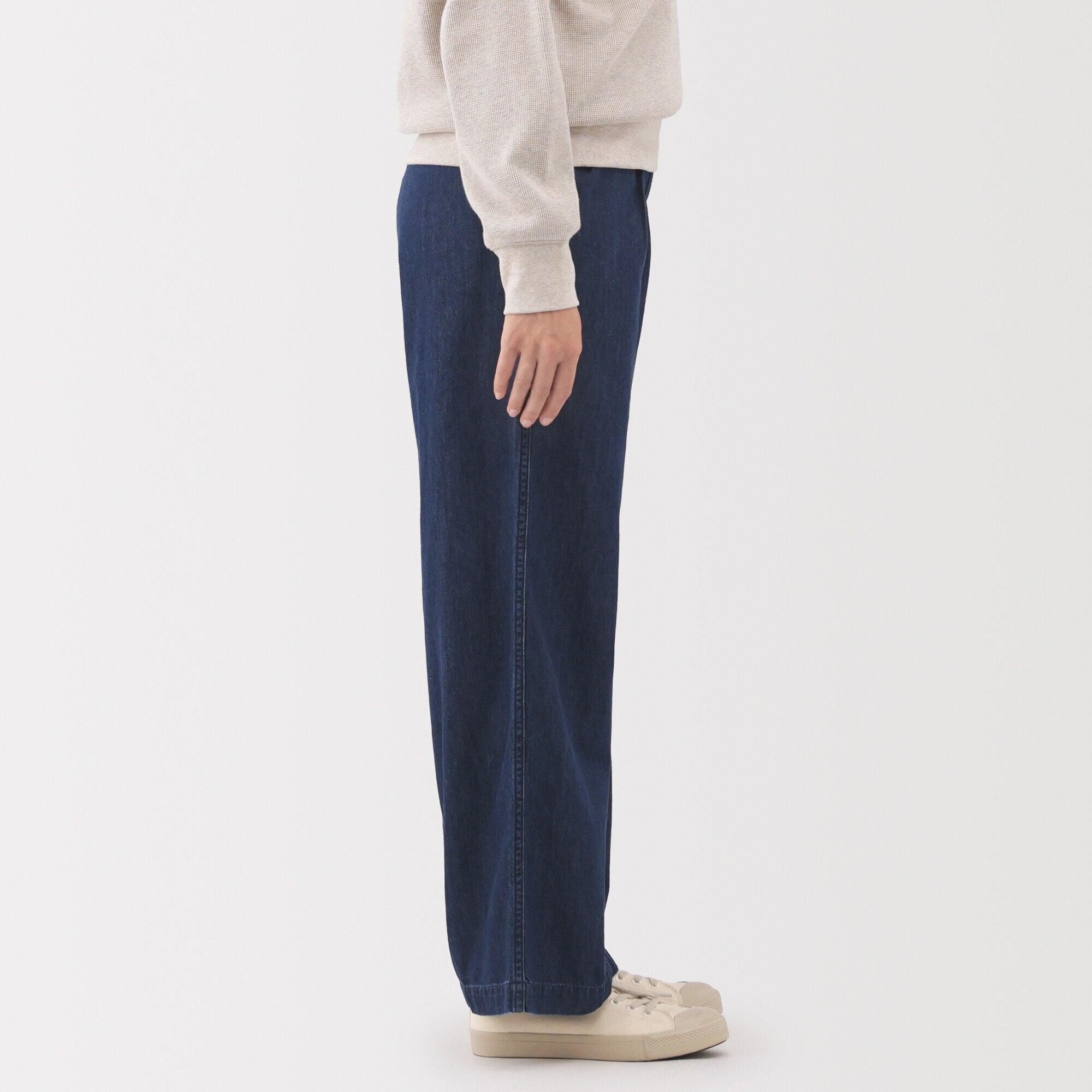 Lightweight Denim Wide Pants