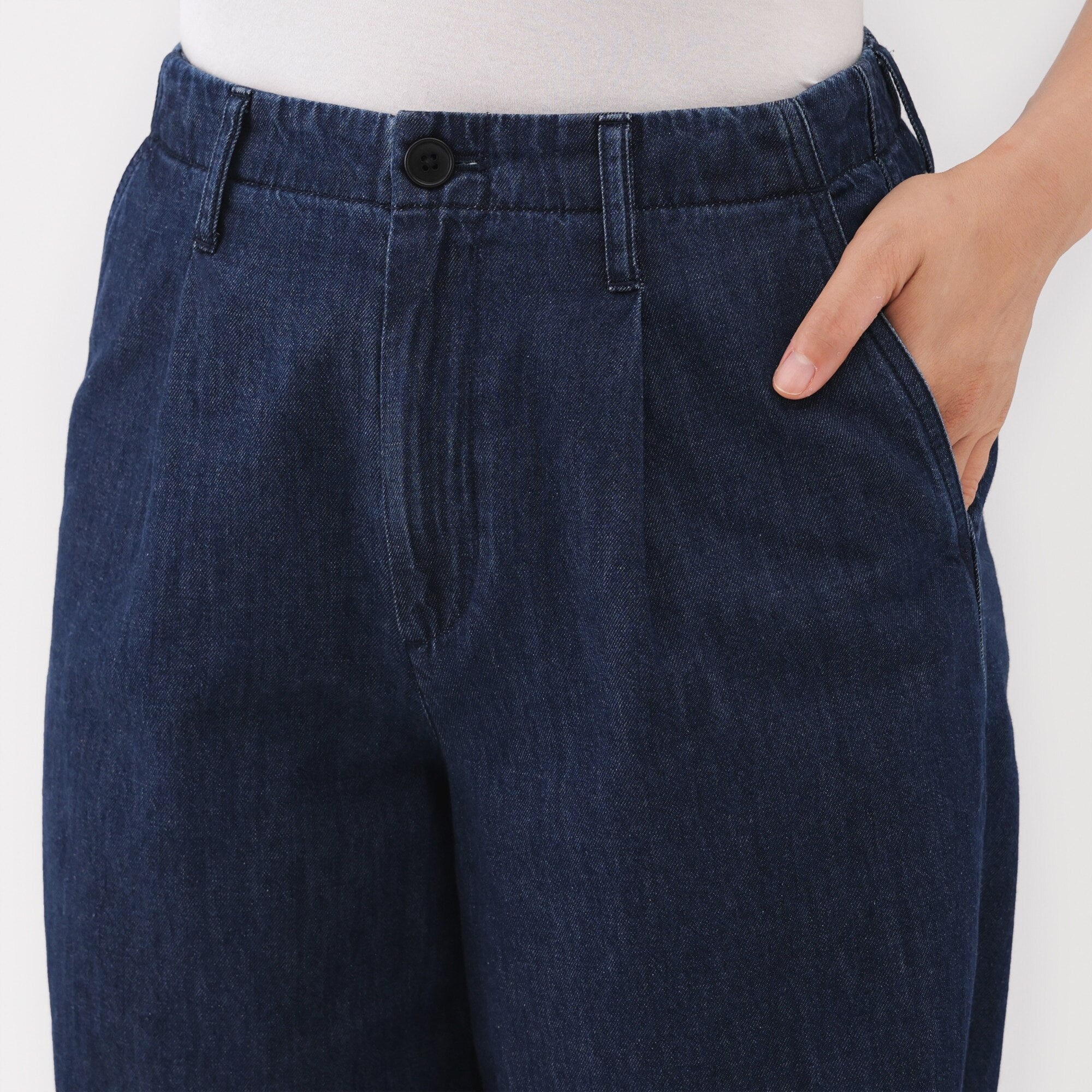 Lightweight Denim Wide Pants