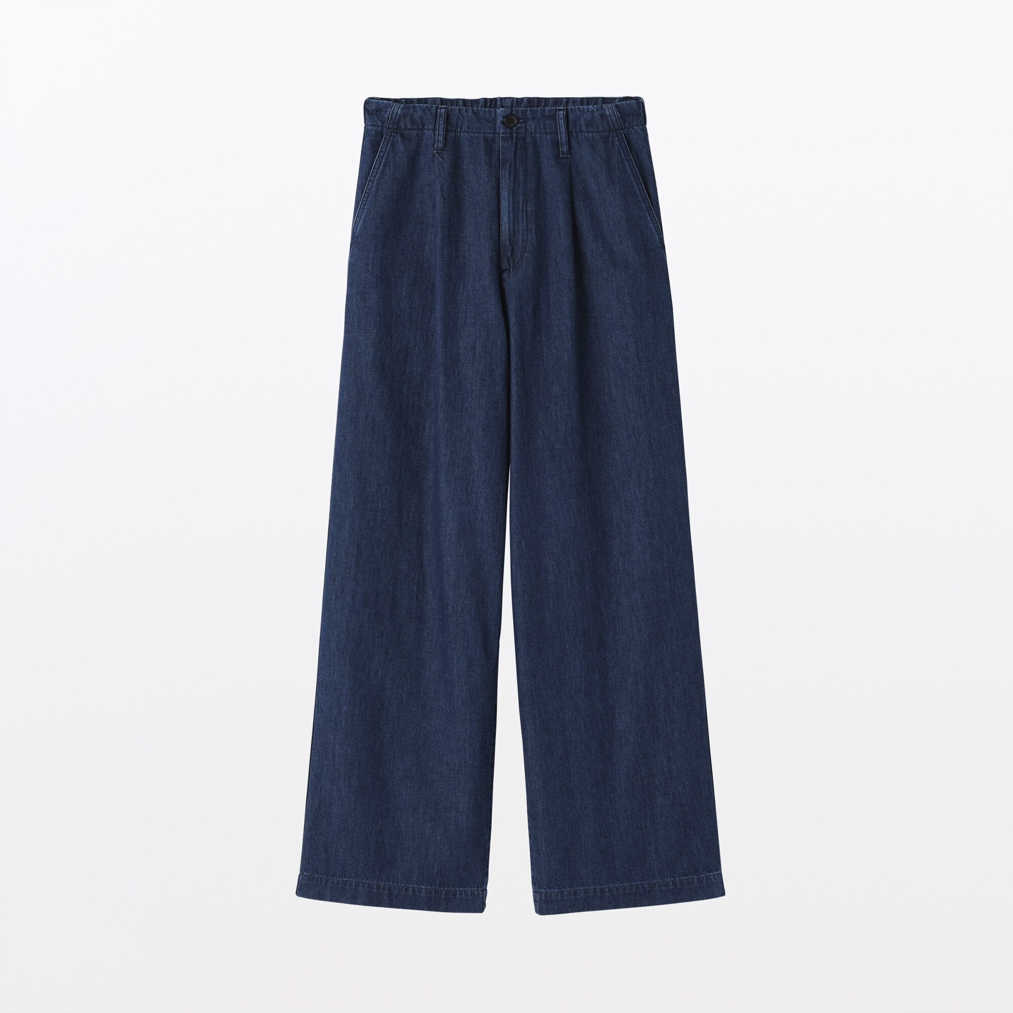 Lightweight Denim Wide Pants