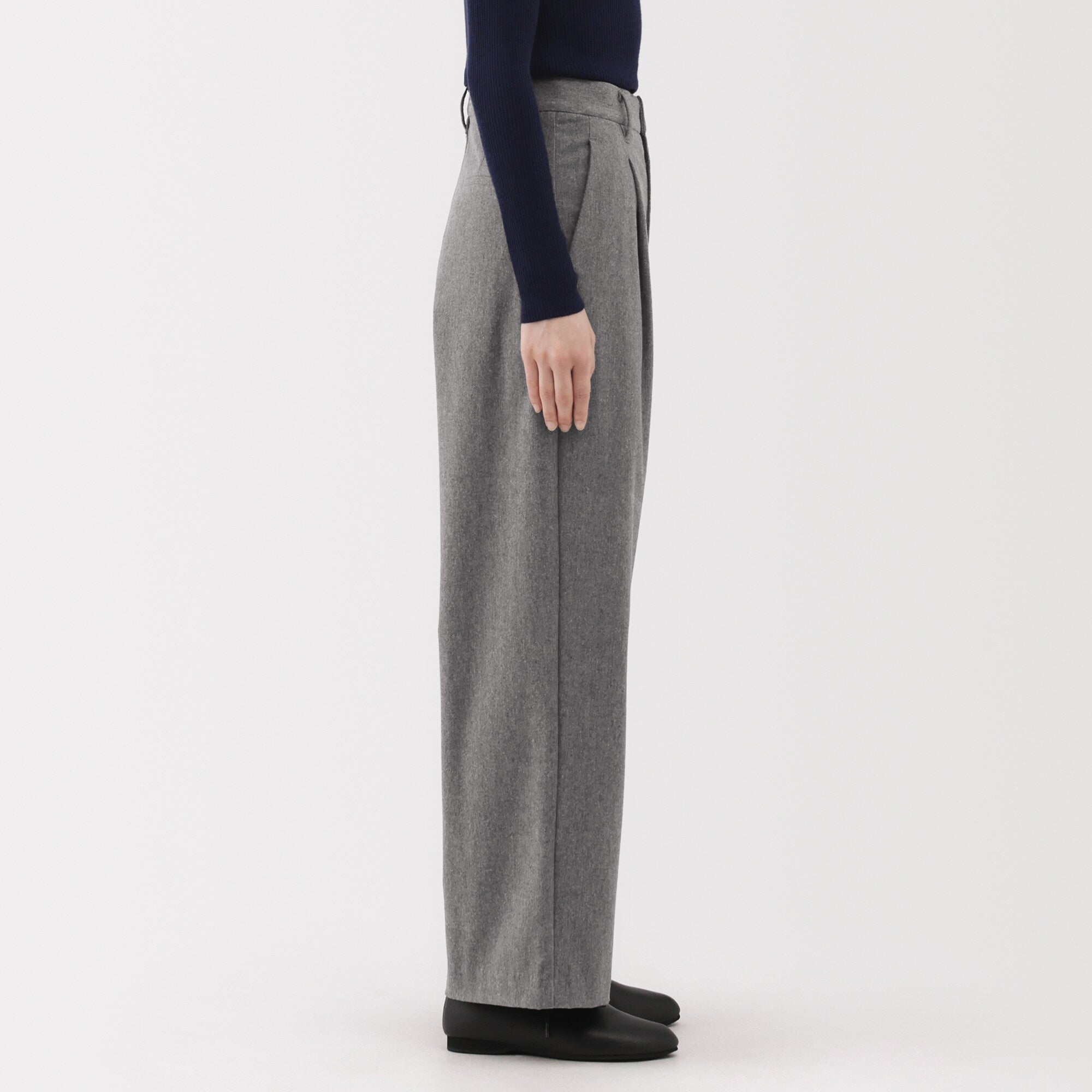 Brushed Wide Pants