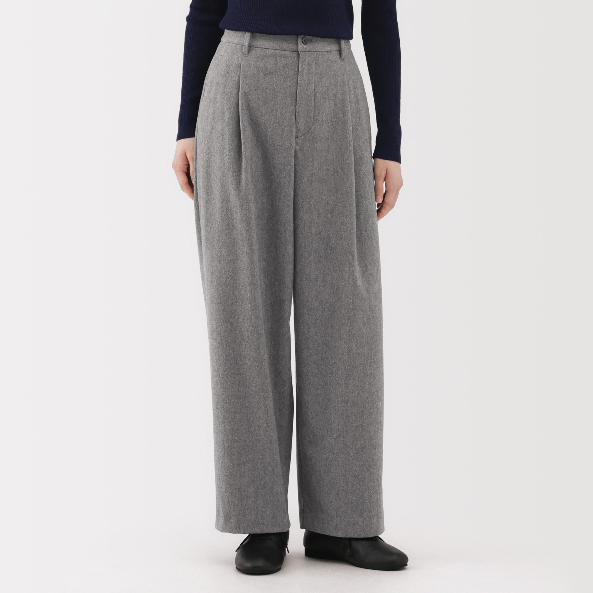 Brushed Wide Pants