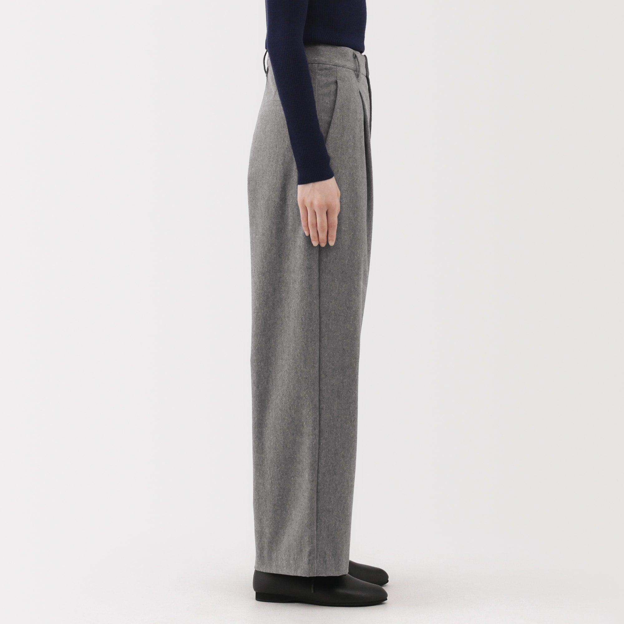 Brushed Wide Pants