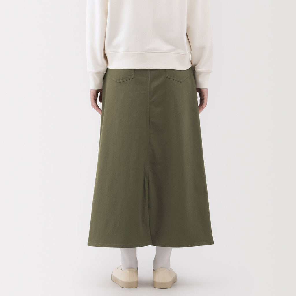 Chino A-Line Skirt