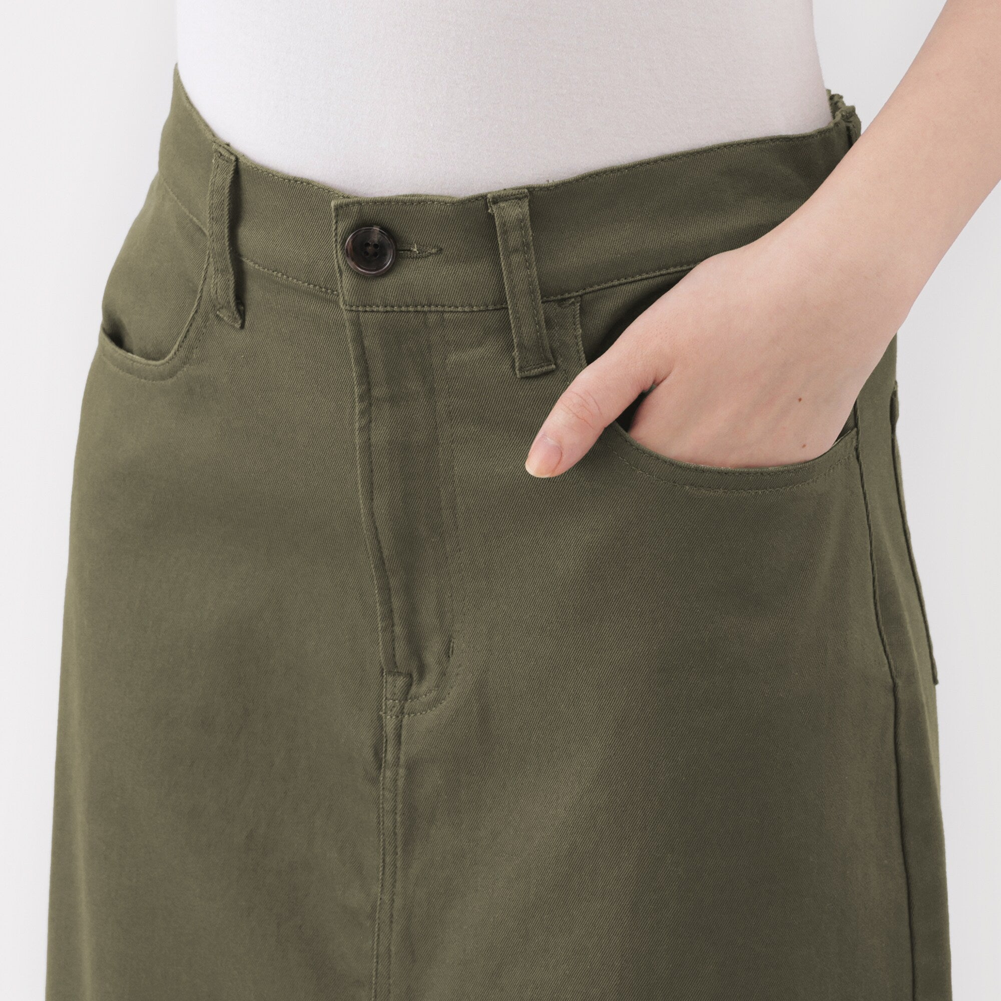 Chino A-Line Skirt