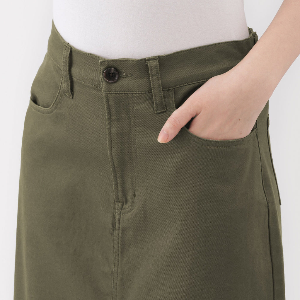 Chino A-Line Skirt