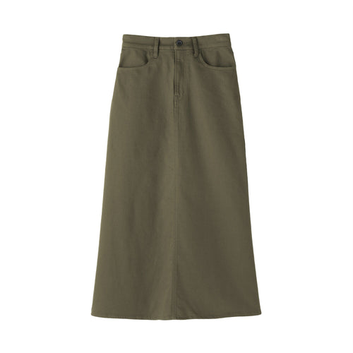 Chino A-Line Skirt