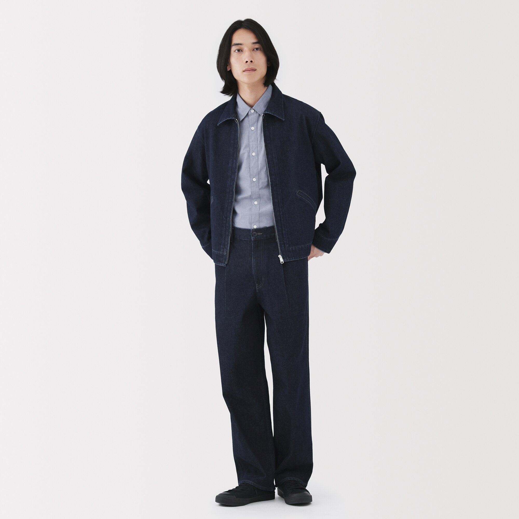 Kapok Blend Denim Work Trousers