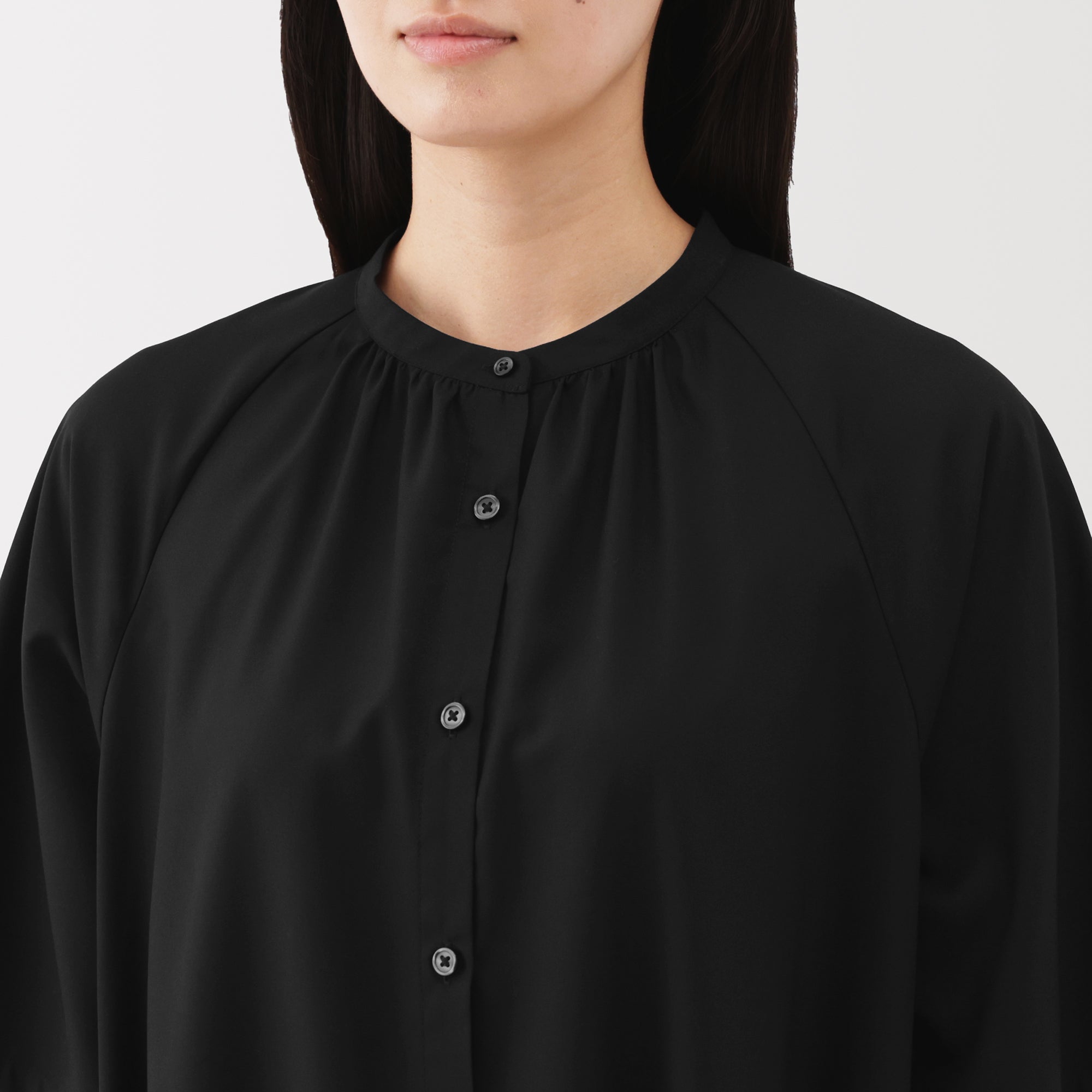 Lyocell Blend Half-Sleeve Dress