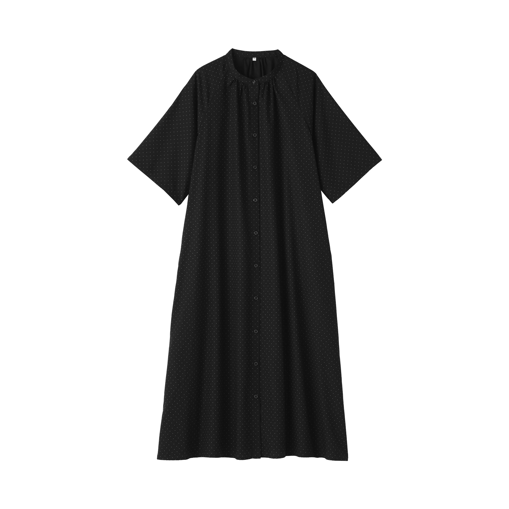 Lyocell Blend Half-Sleeve Dress