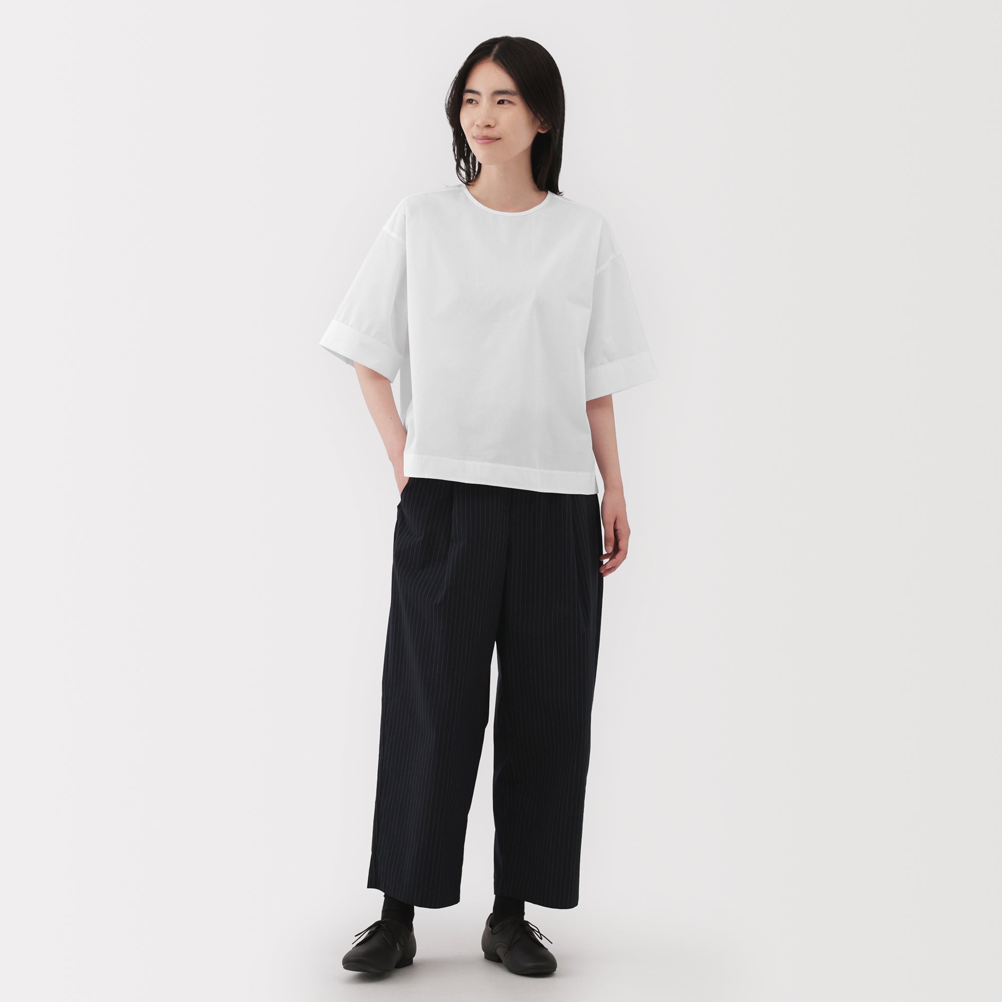 Broadcloth Half Sleeve Blouse