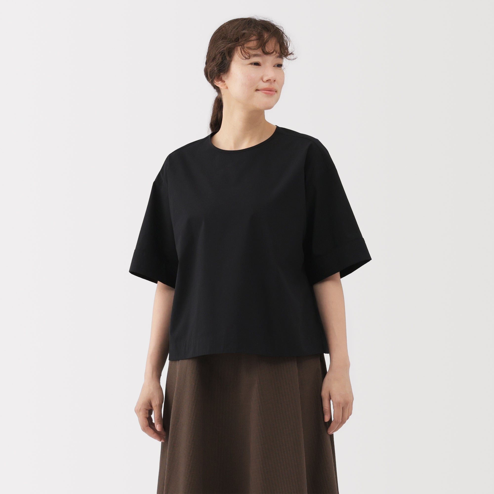 Broadcloth Half Sleeve Blouse
