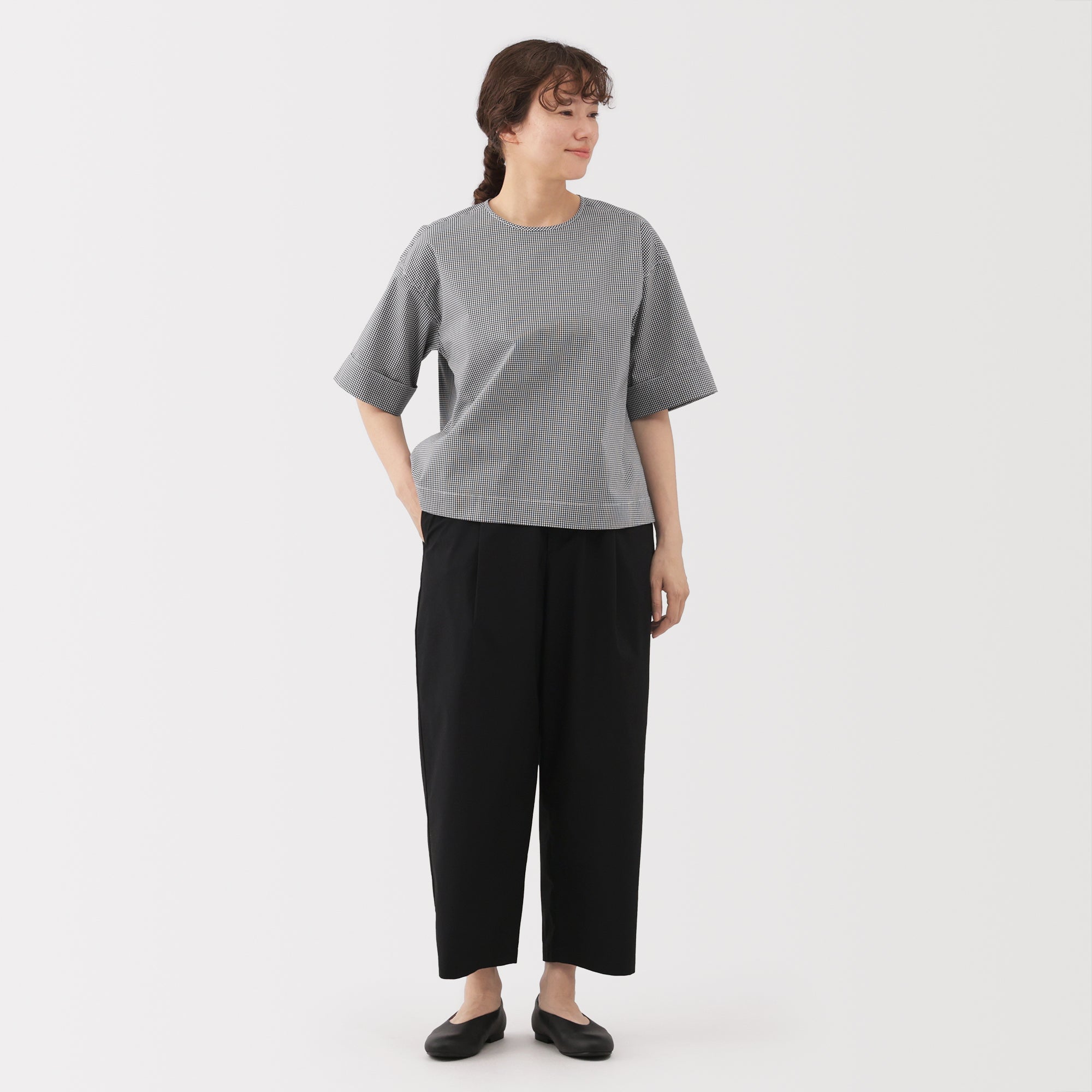 Broadcloth Half Sleeve Blouse