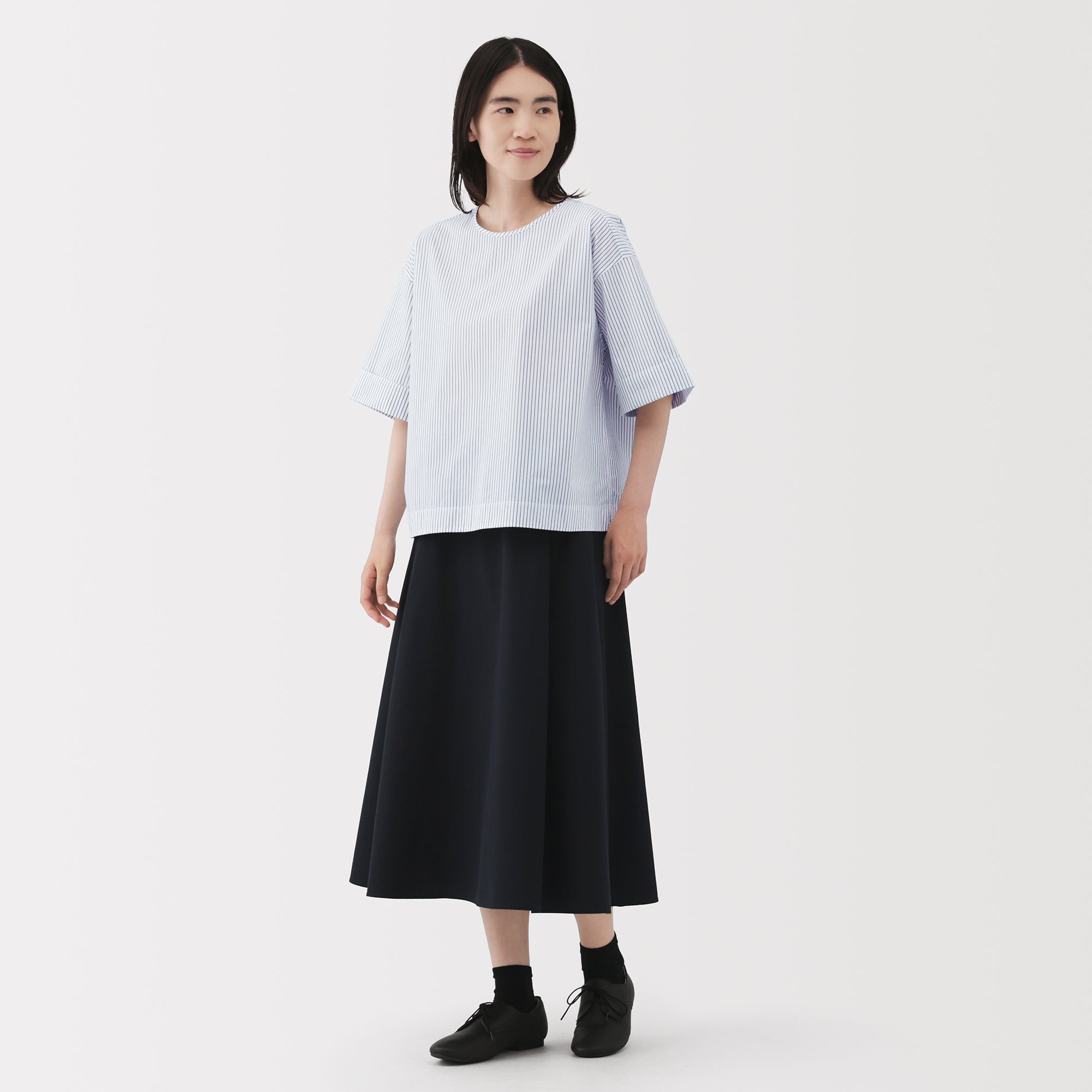 Broadcloth Half Sleeve Blouse