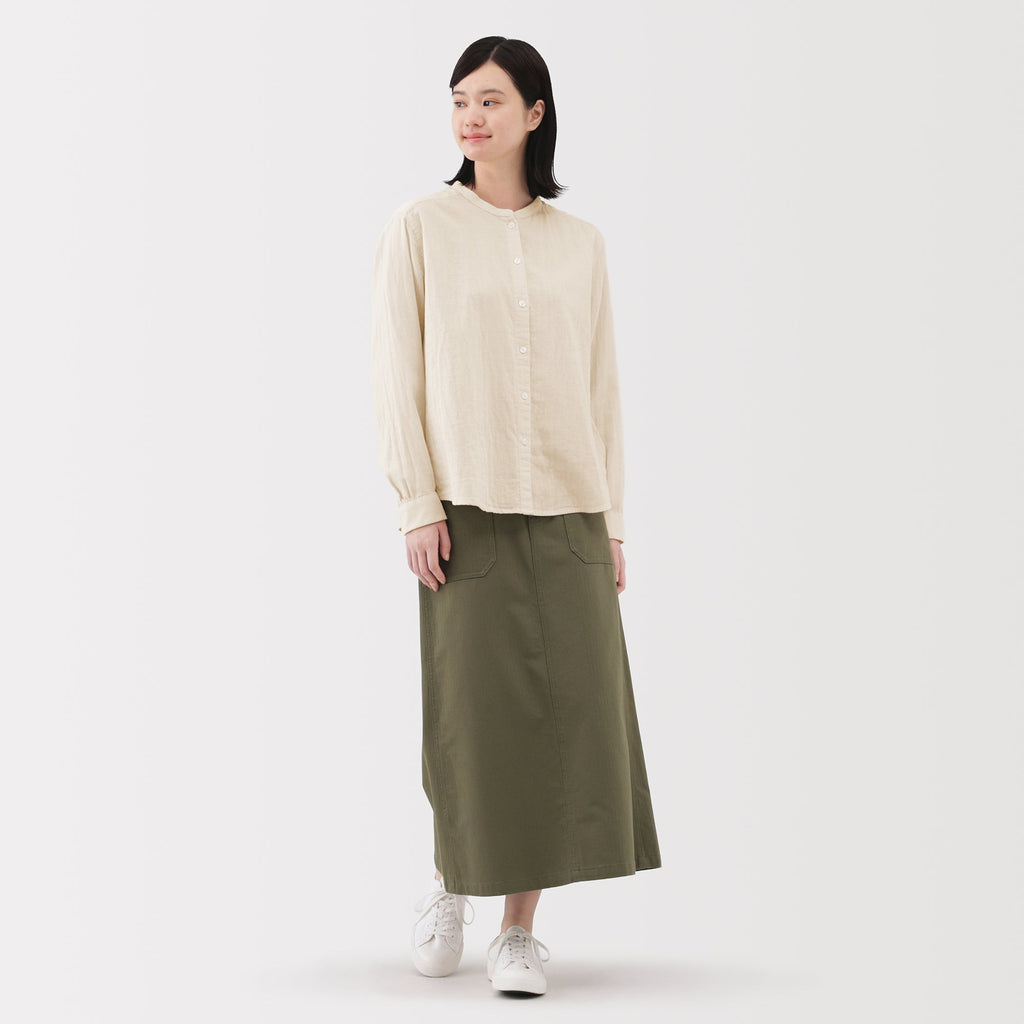 Kapok Blend Double Gauze Blouse