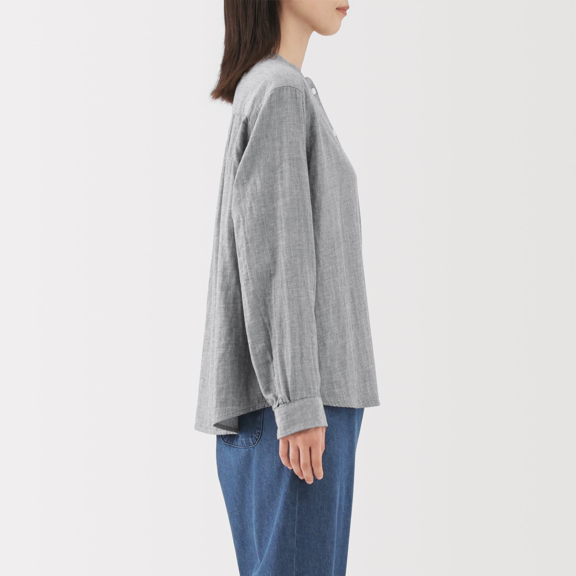 Kapok Blend Double Gauze Blouse