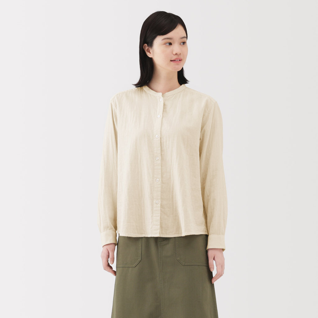 Kapok Blend Double Gauze Blouse