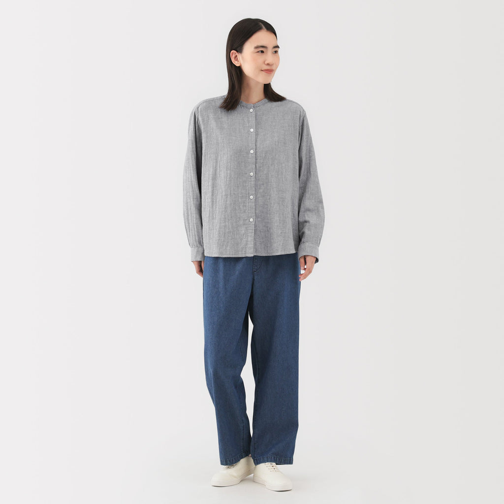Kapok Blend Double Gauze Blouse