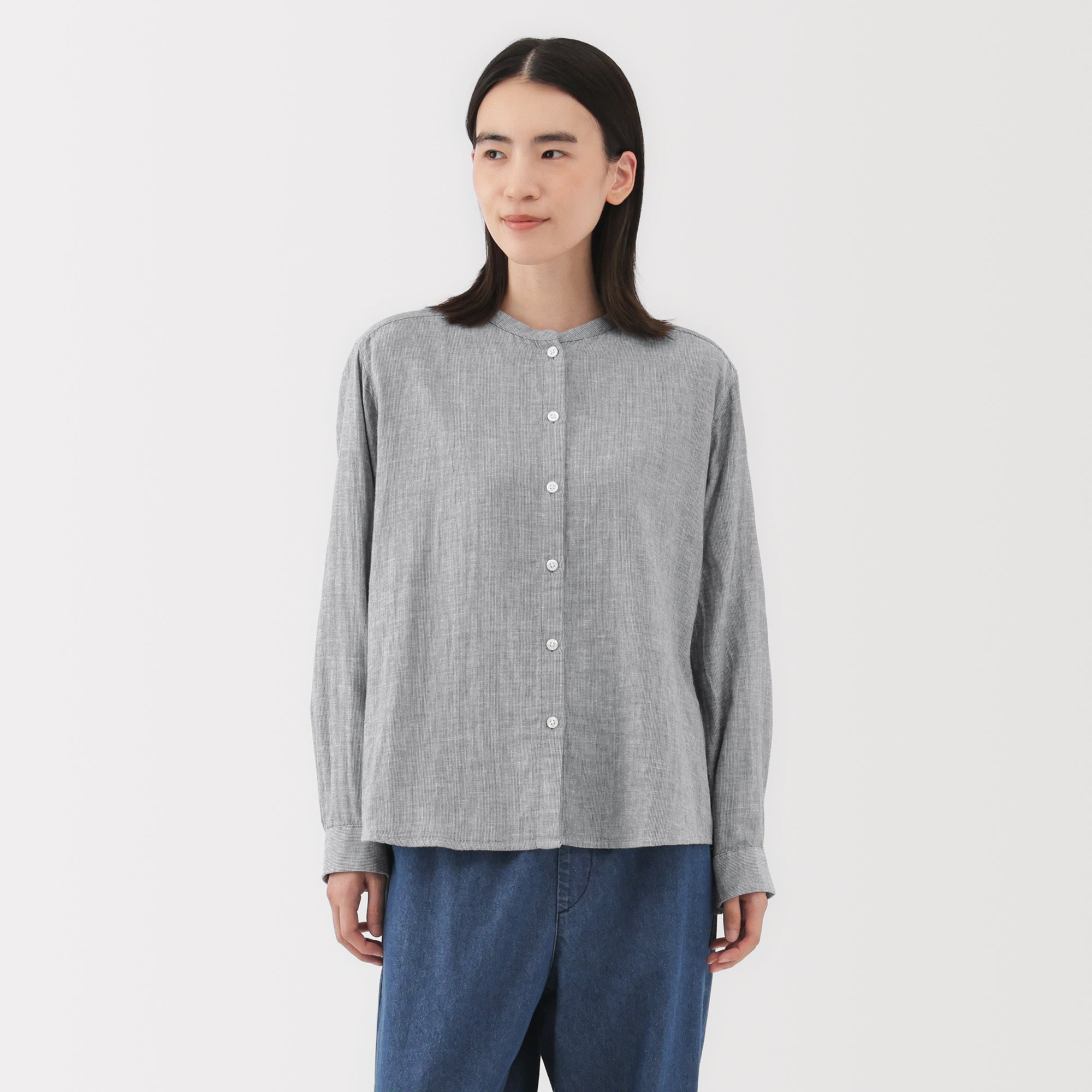Kapok Blend Double Gauze Blouse