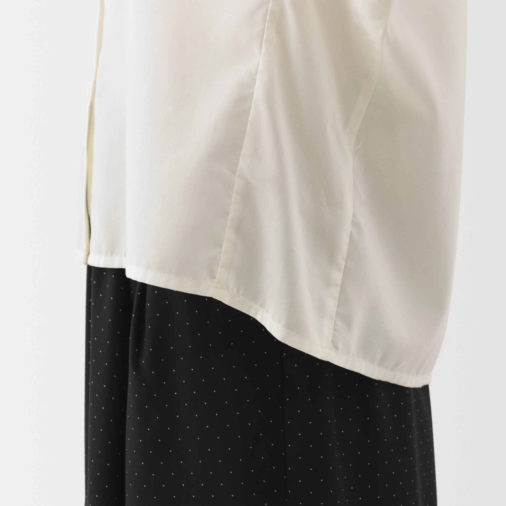 Lyocell Blend Half-Sleeve Blouse