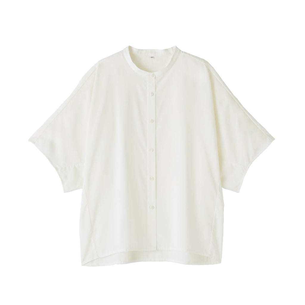 Lyocell Blend Half-Sleeve Blouse