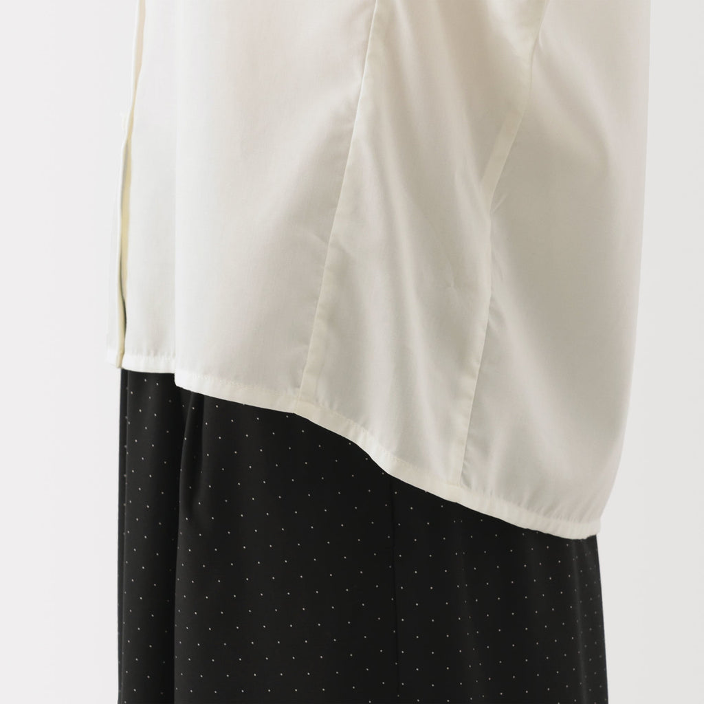 Lyocell Blend Half-Sleeve Blouse