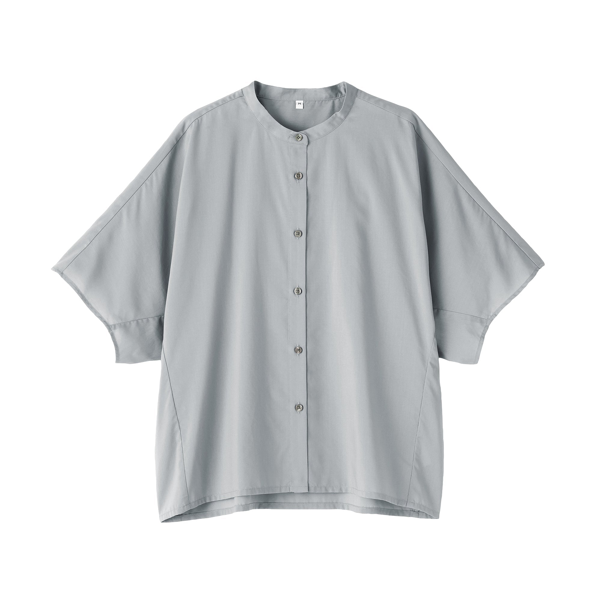 Lyocell Blend Half-Sleeve Blouse