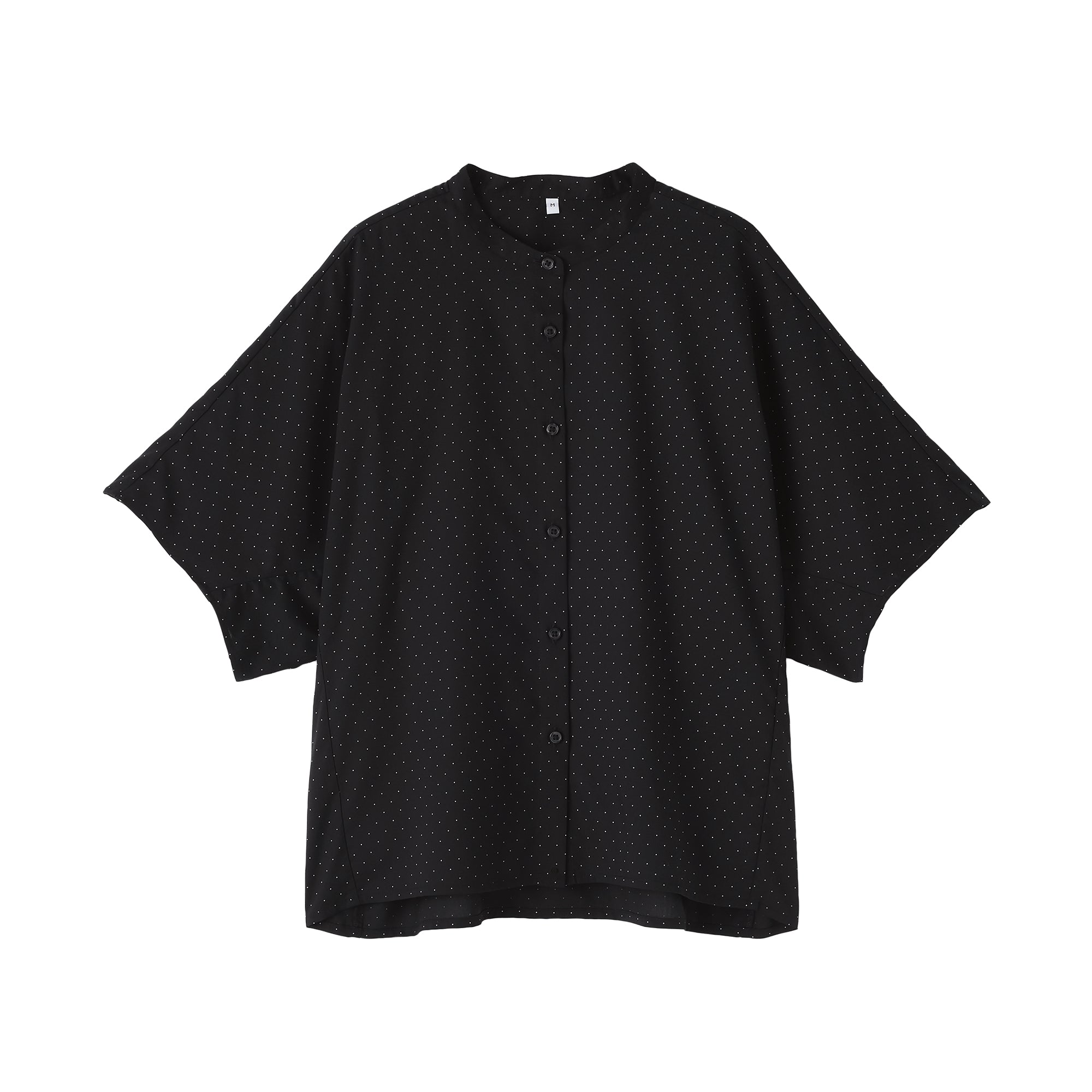 Lyocell Blend Half-Sleeve Blouse