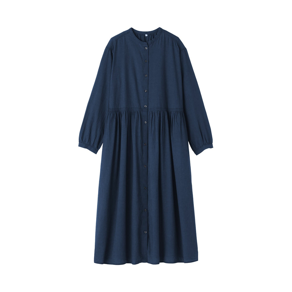 Cotton Voile Indigo Dress