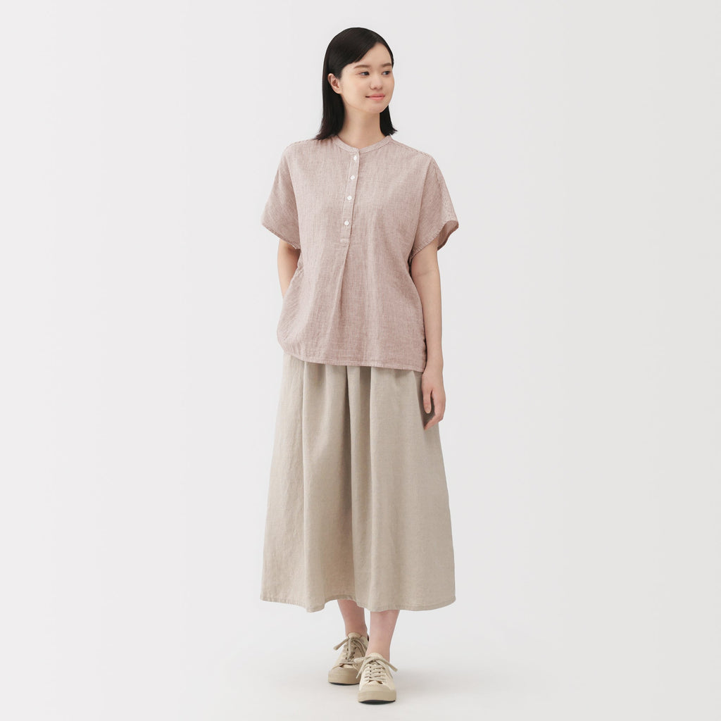 Kapok Blend Double Gauze Blouse