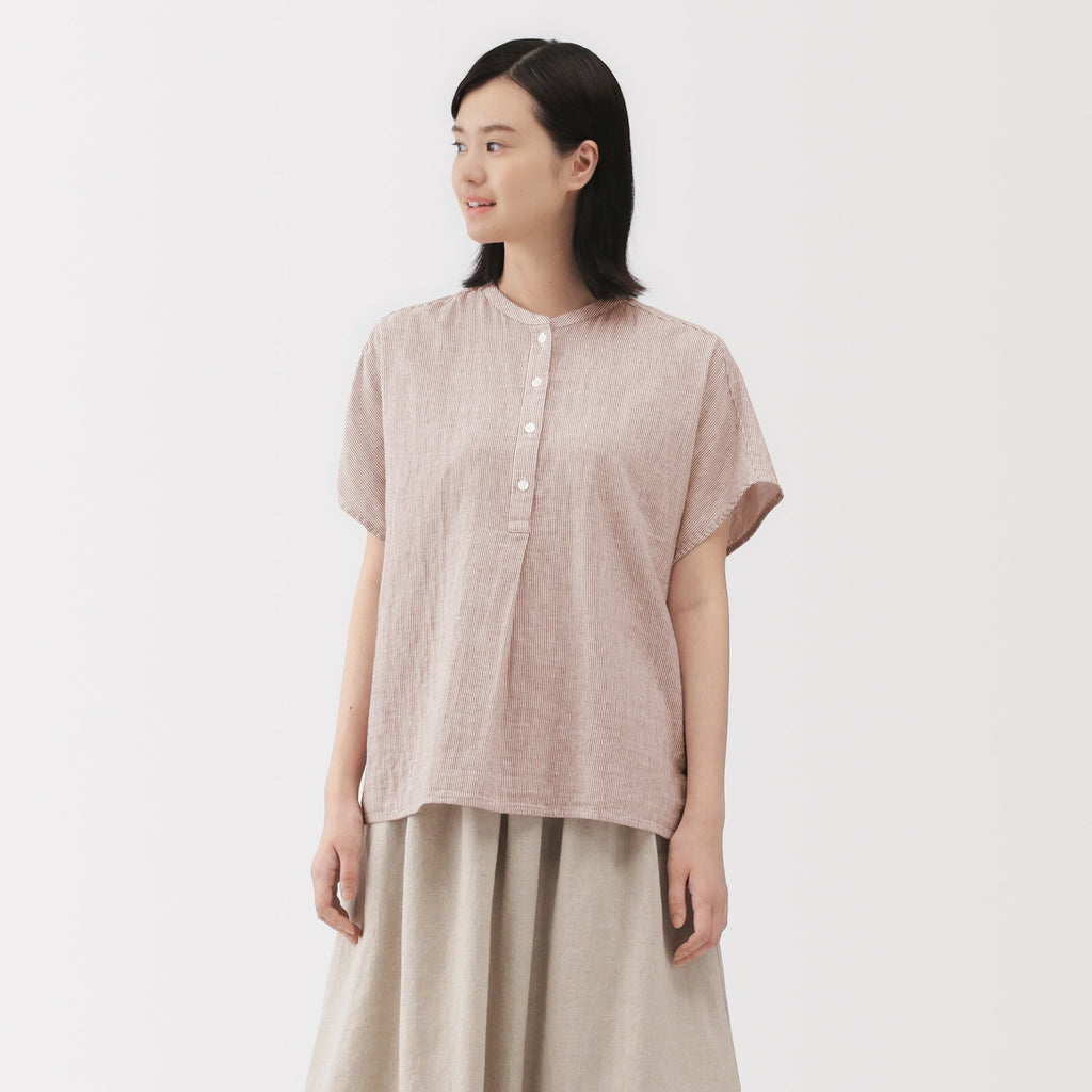 Kapok Blend Double Gauze Blouse