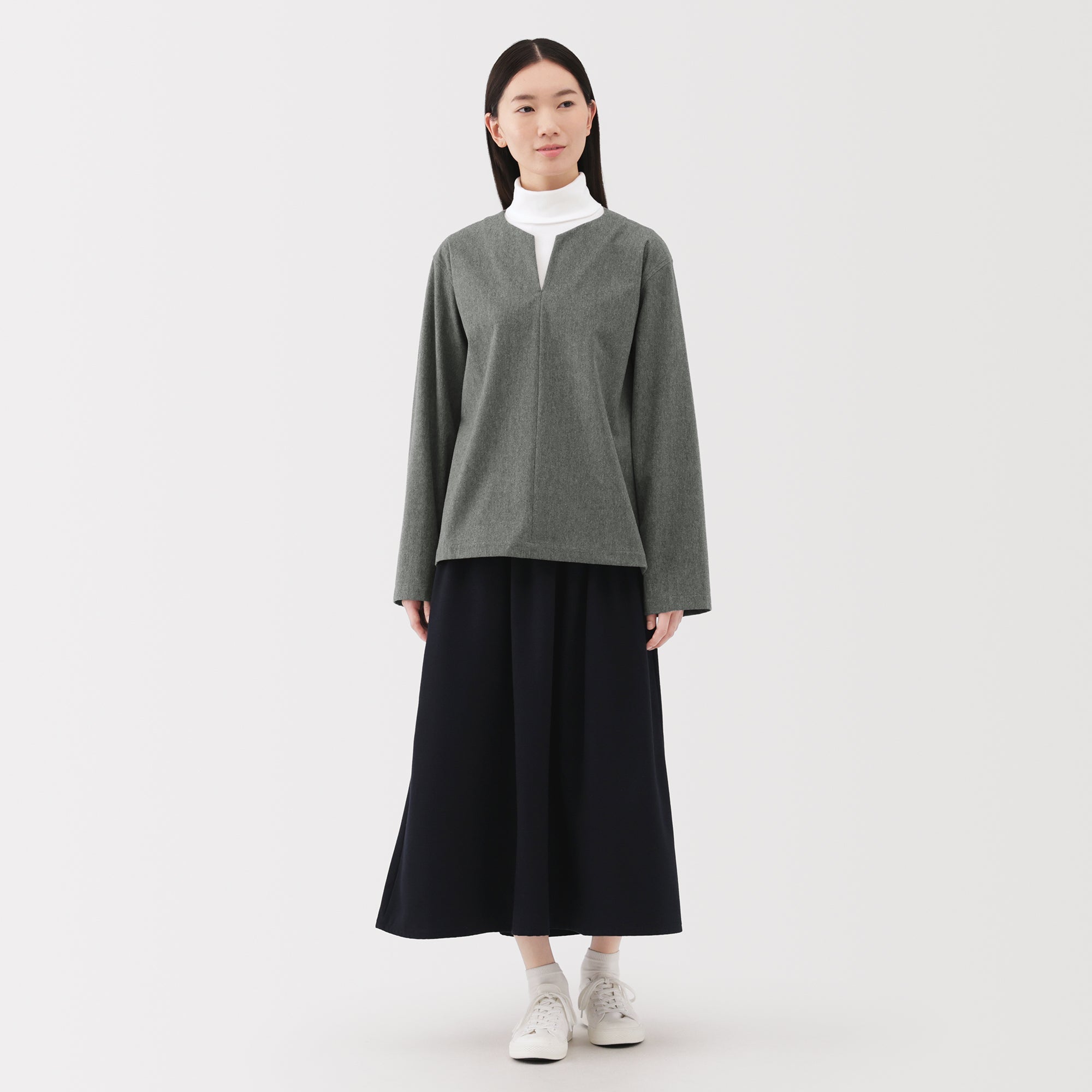 Brushed Pullover Blouse