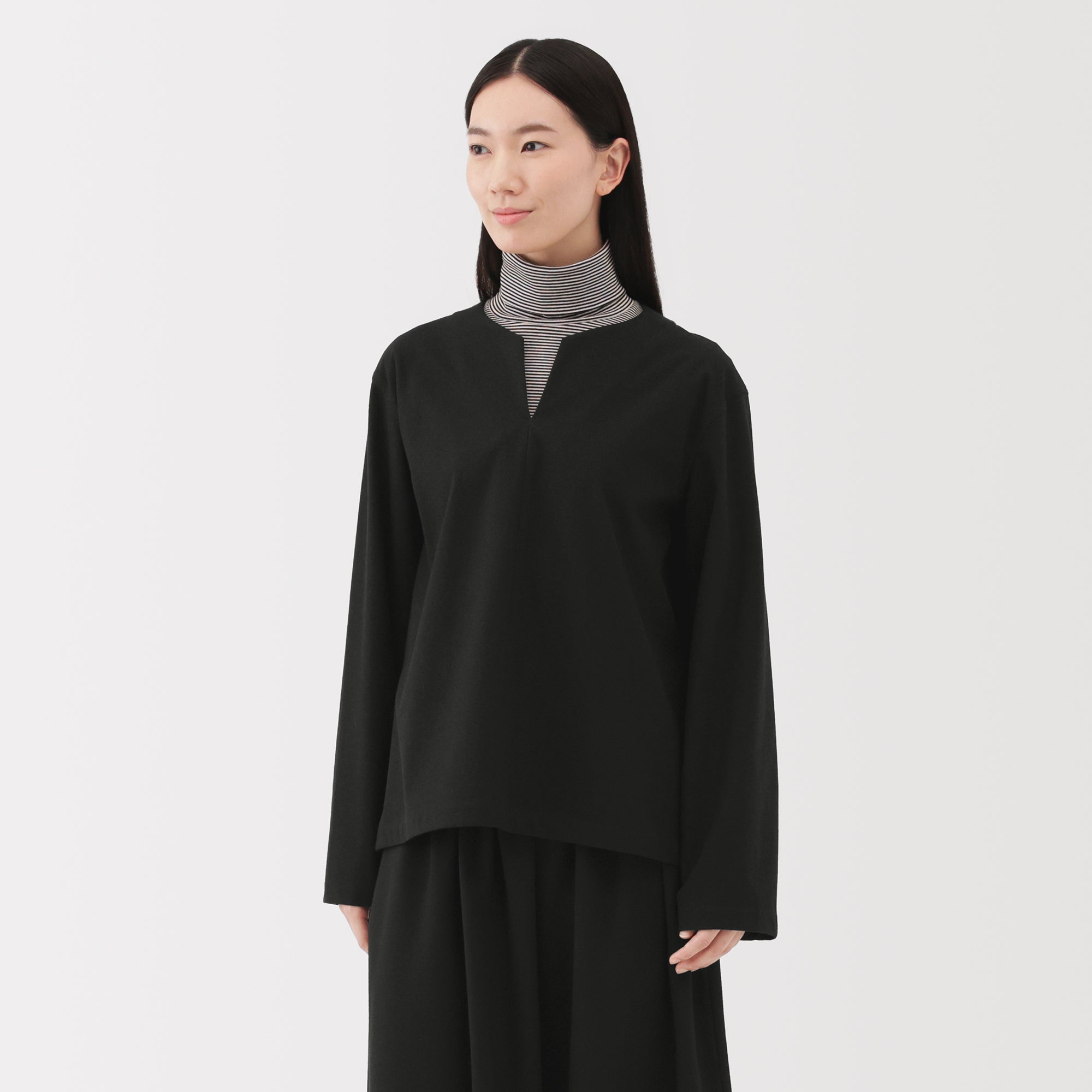 Brushed Pullover Blouse