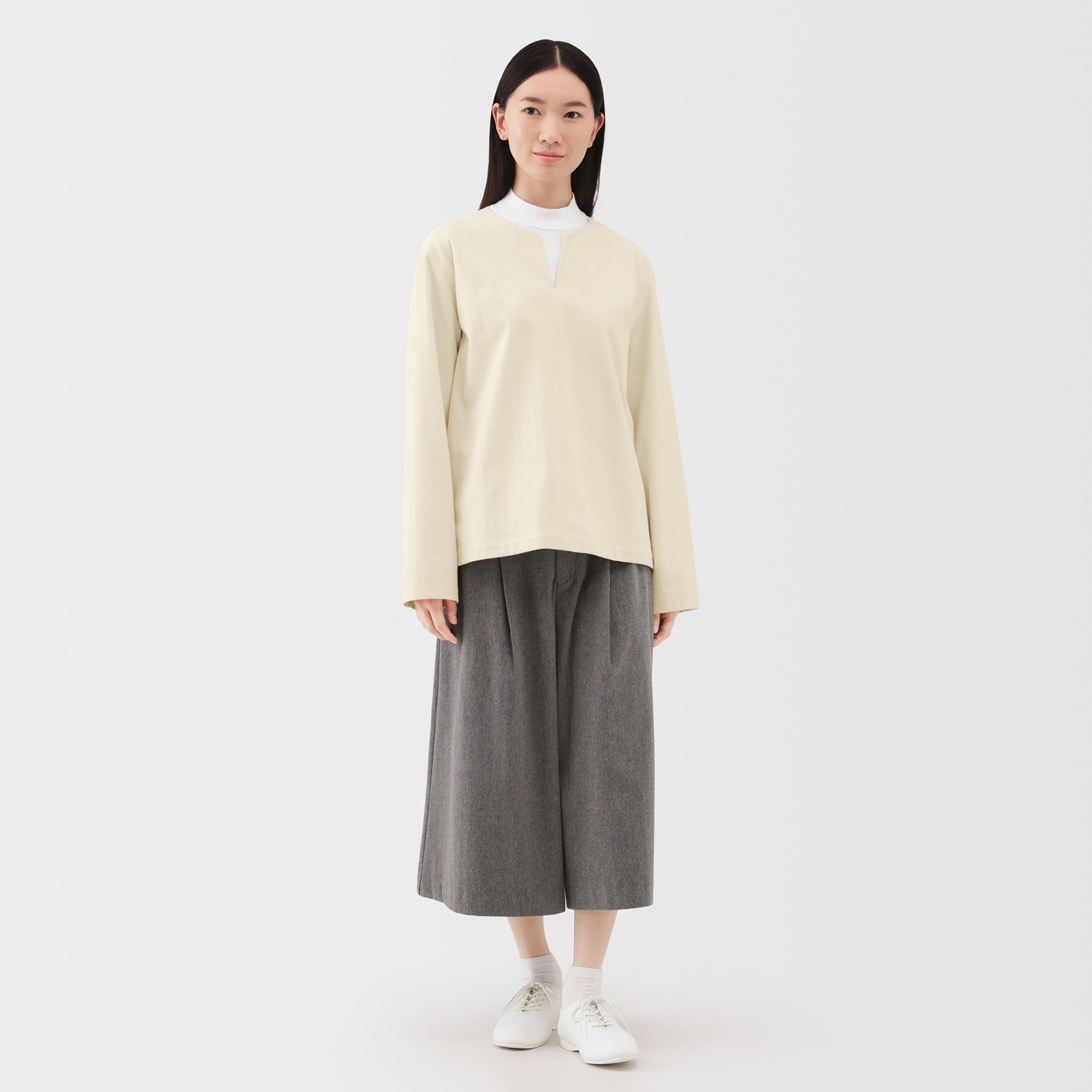 Brushed Pullover Blouse