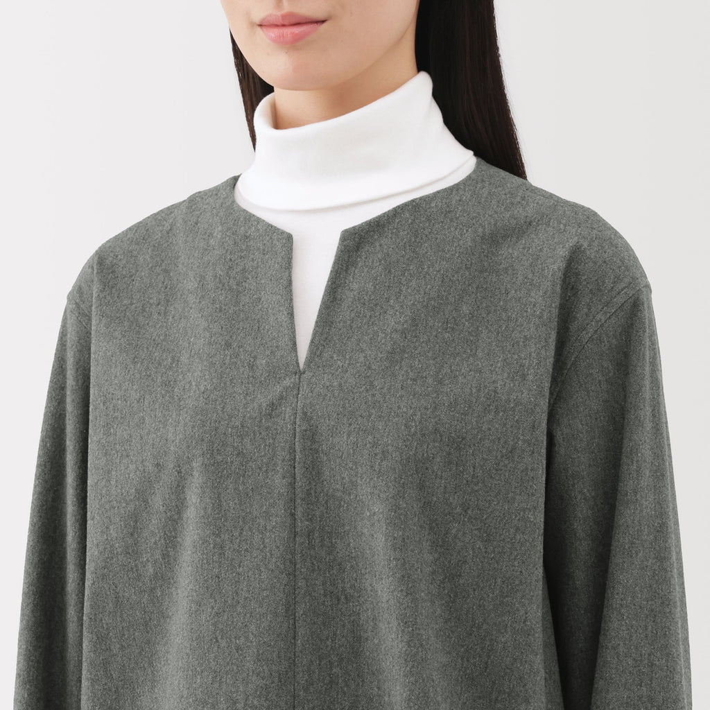 Brushed Pullover Blouse
