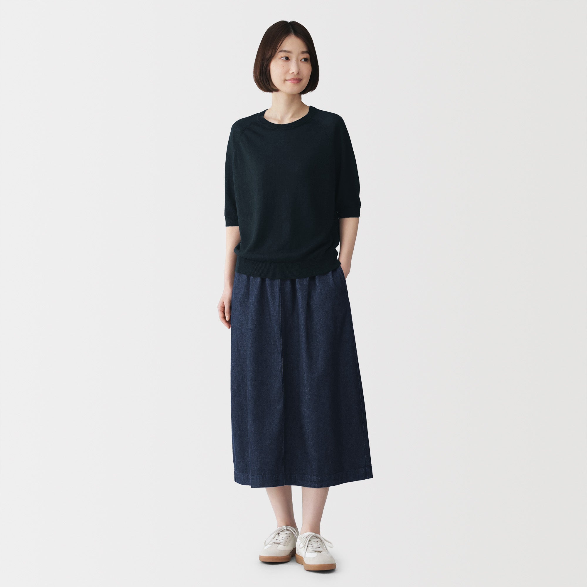Linen Half Sleeve Sweater