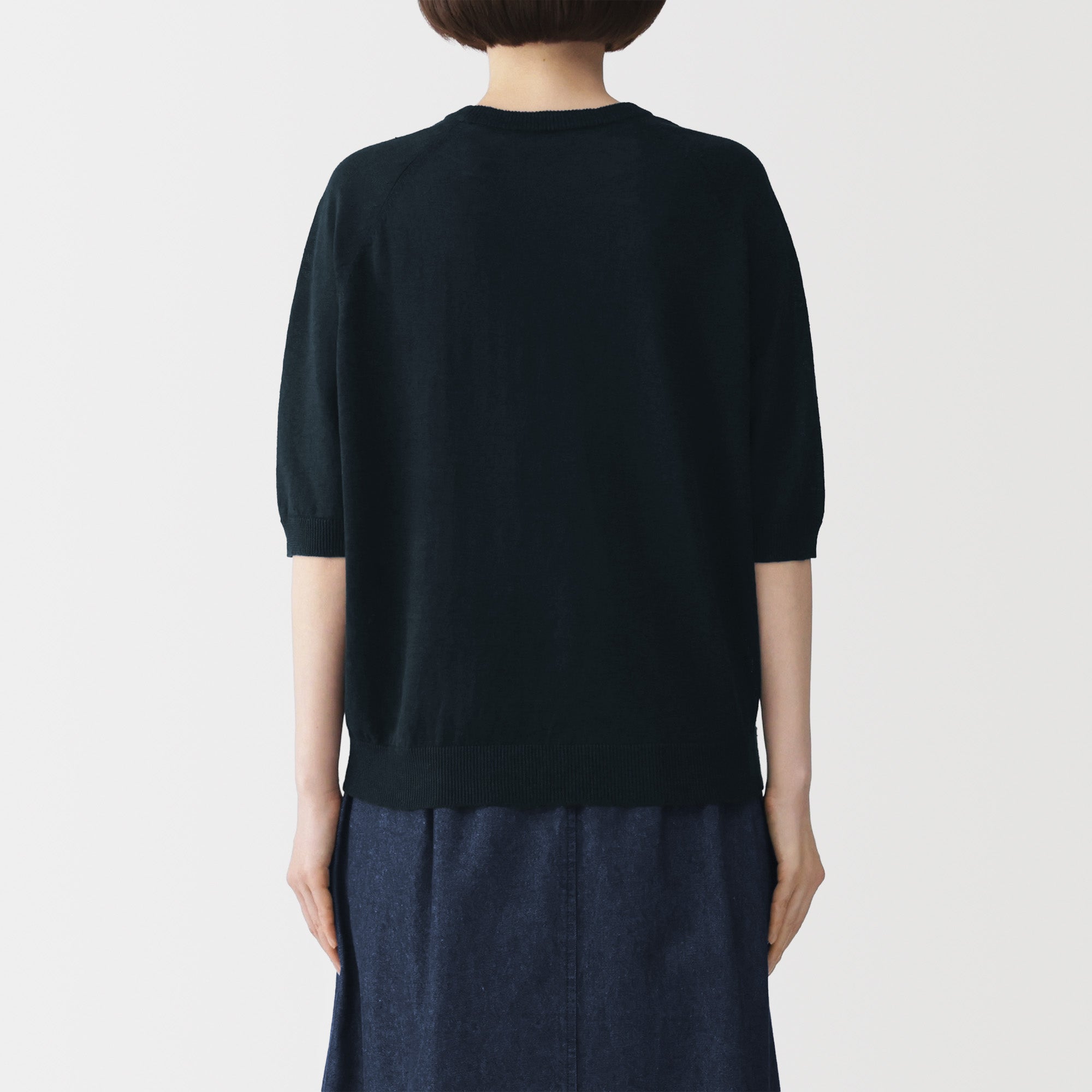 Linen Half Sleeve Sweater