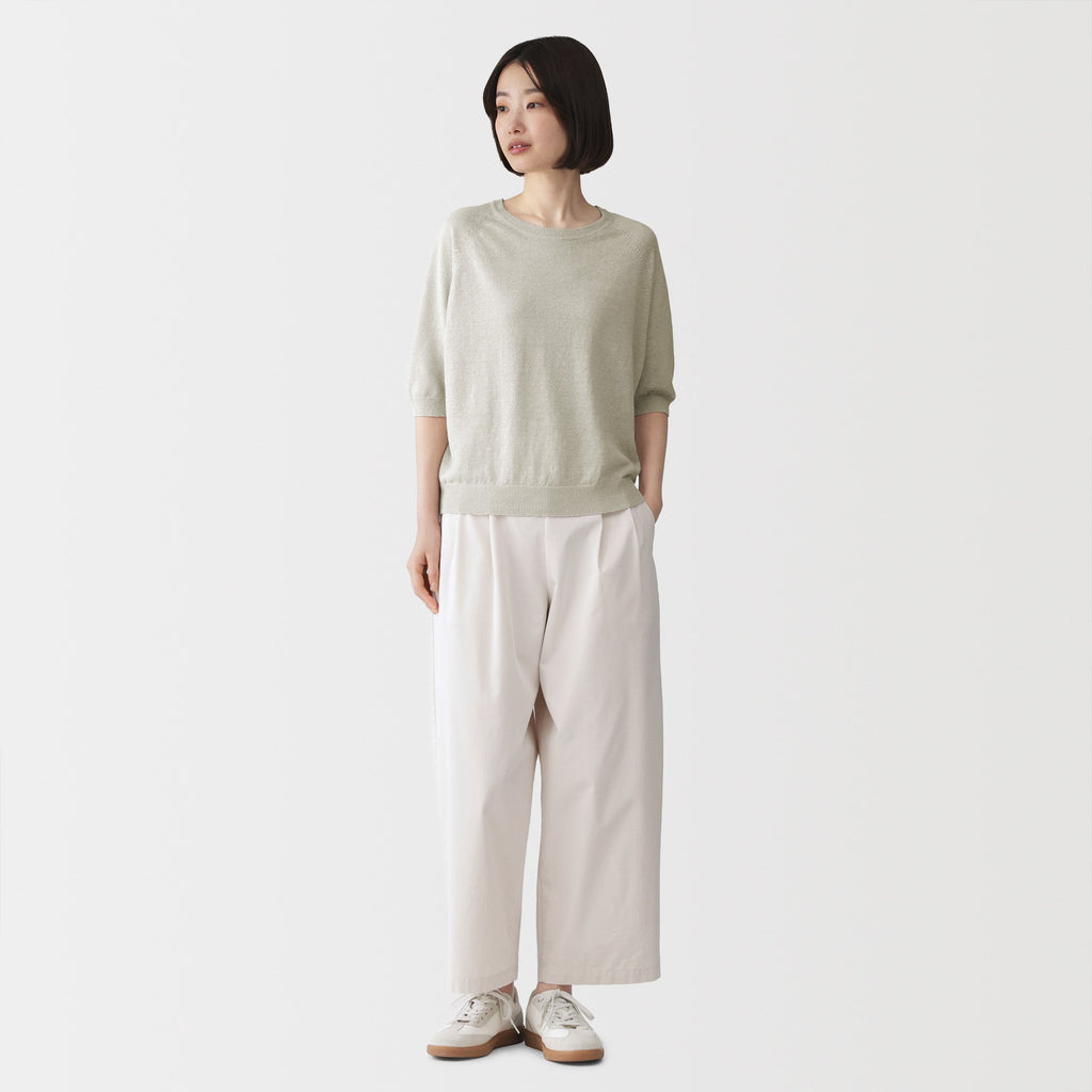 Linen Half Sleeve Sweater