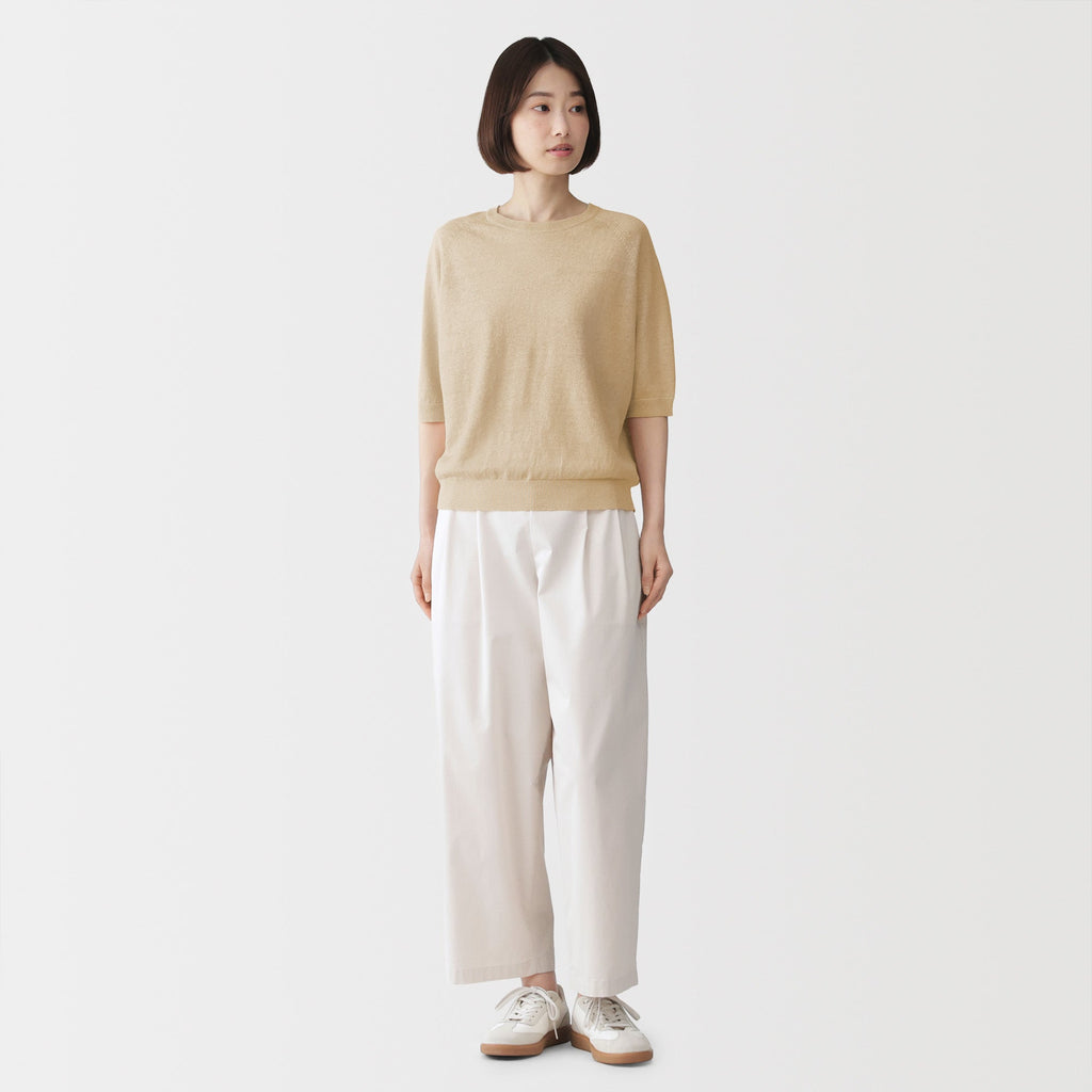 Linen Half Sleeve Sweater