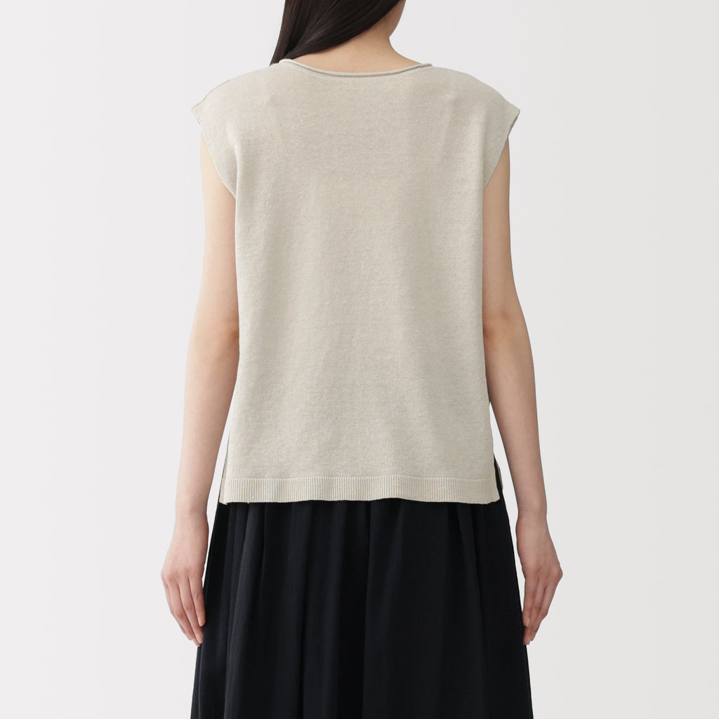 Linen Sleeveless Sweater