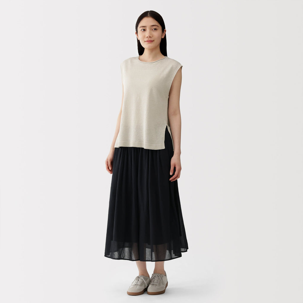 Linen Sleeveless Sweater