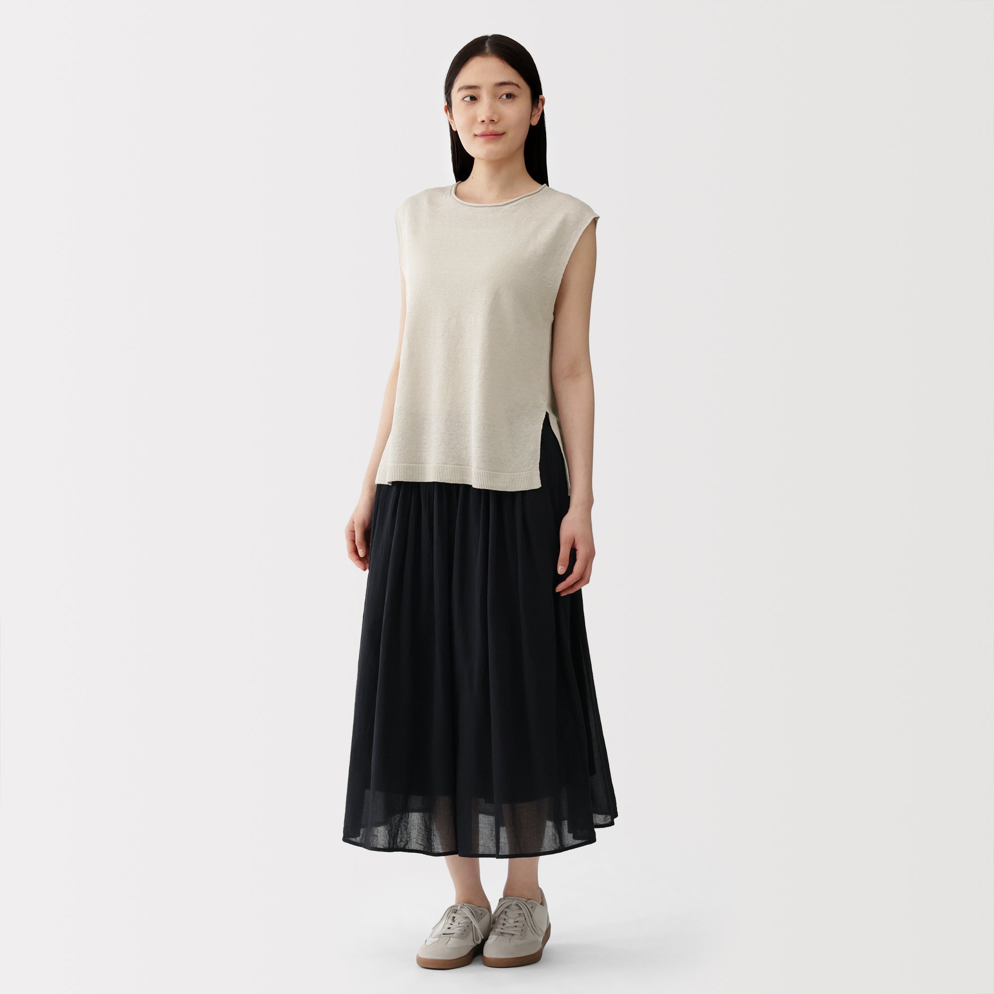 Linen Sleeveless Sweater