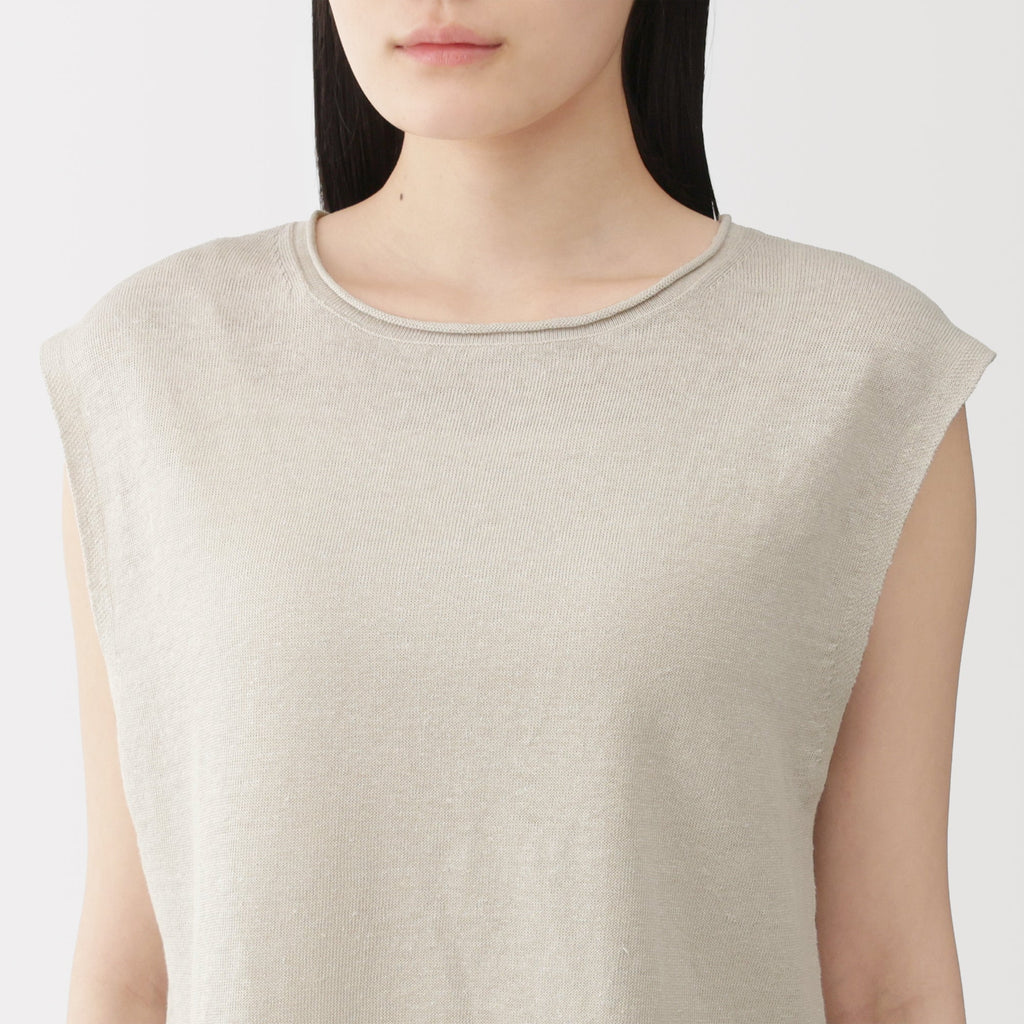 Linen Sleeveless Sweater