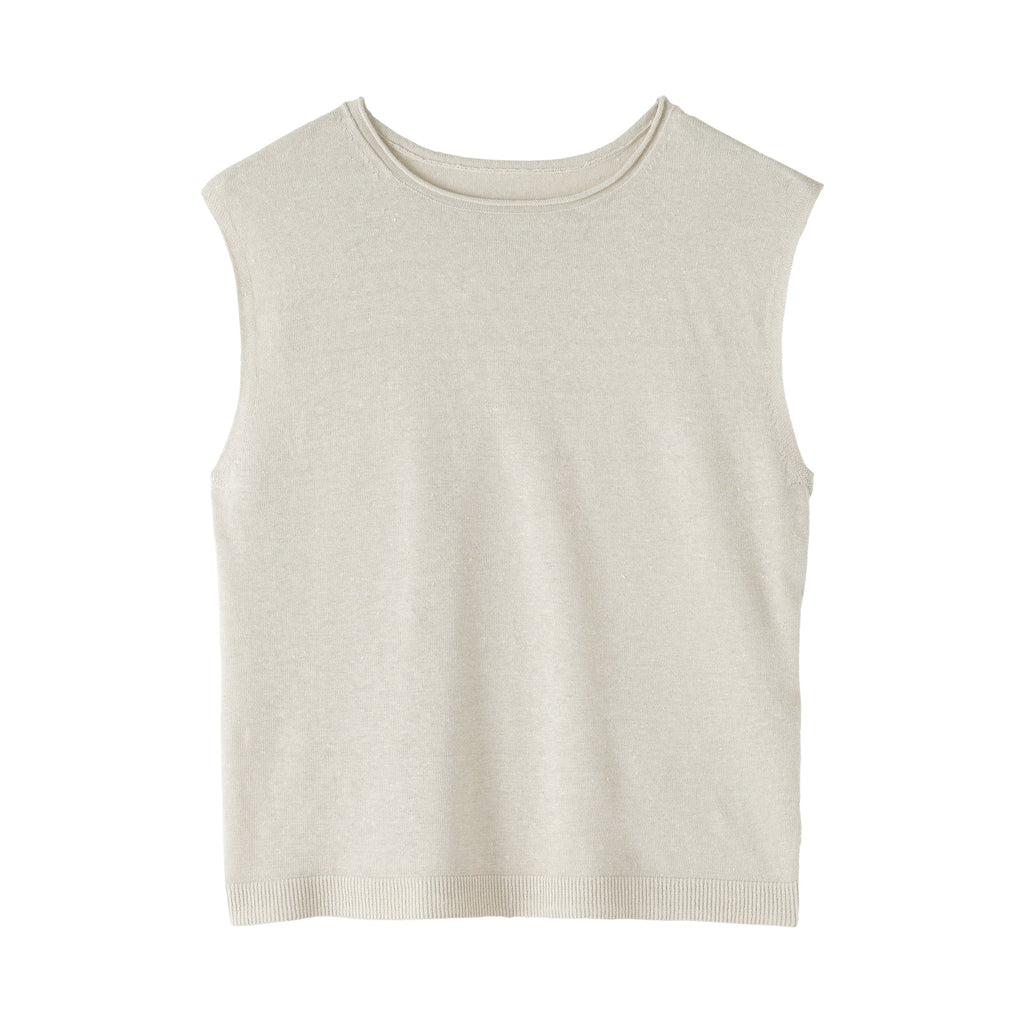 Linen Sleeveless Sweater