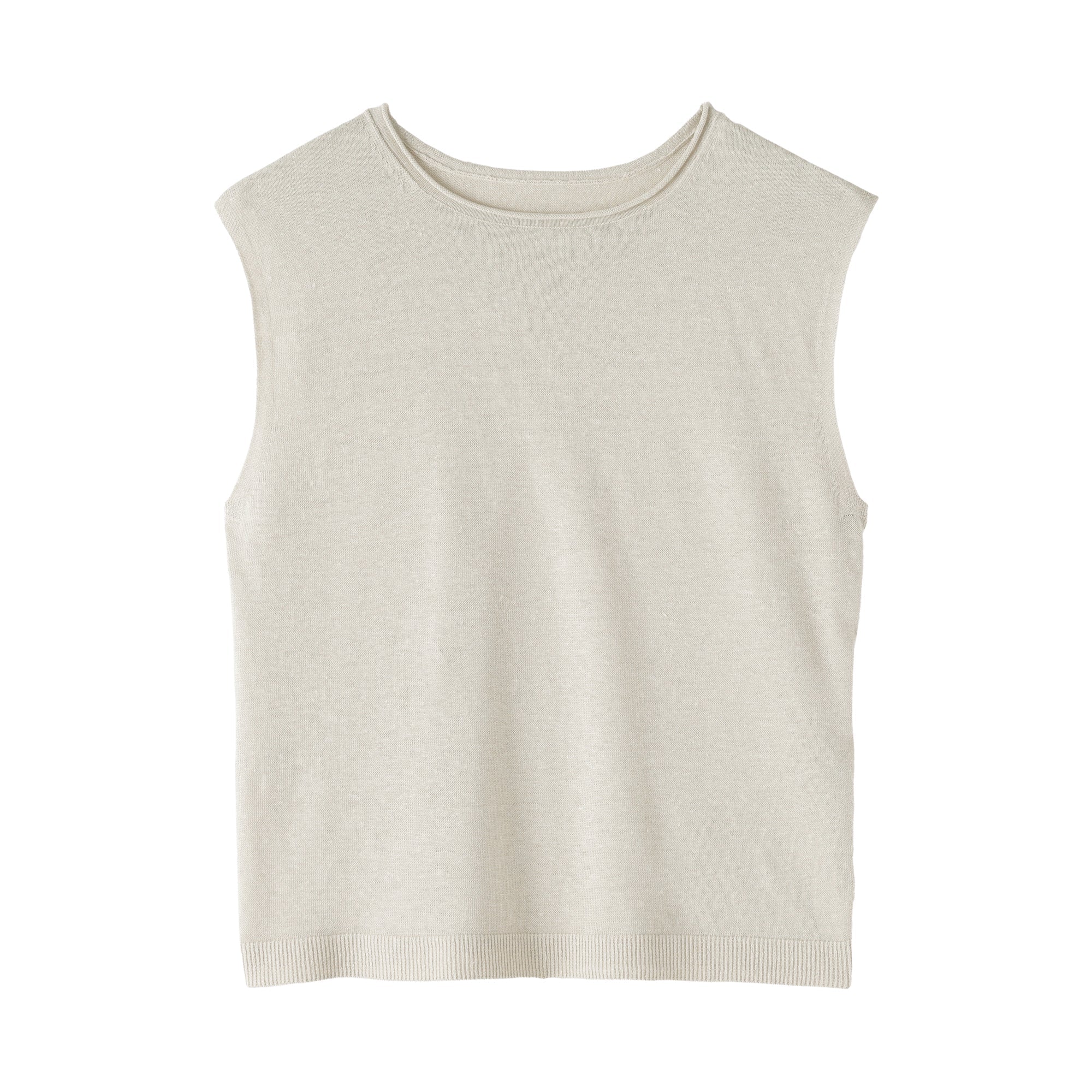 Linen Sleeveless Sweater