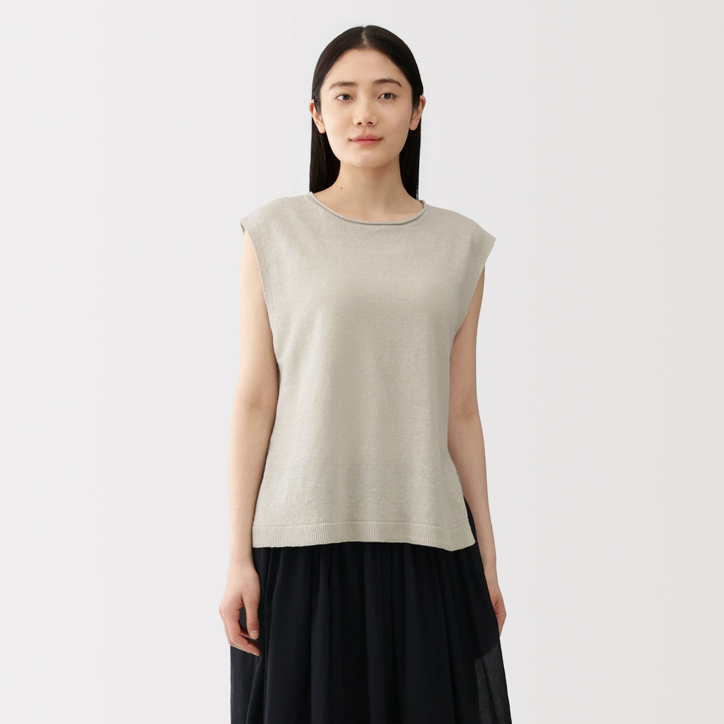 Linen Sleeveless Sweater