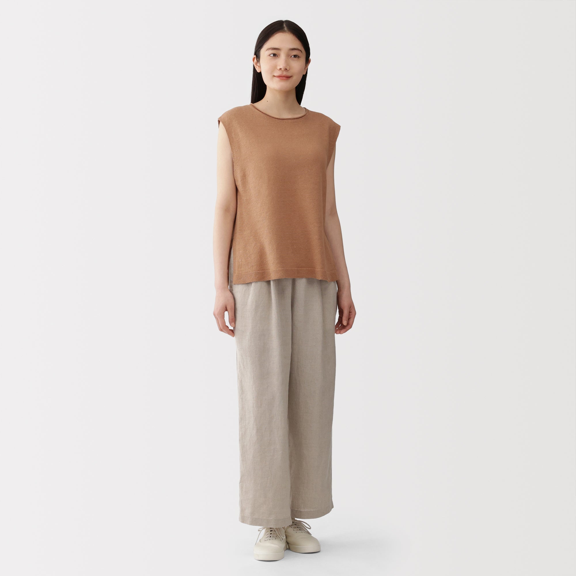 Linen Sleeveless Sweater