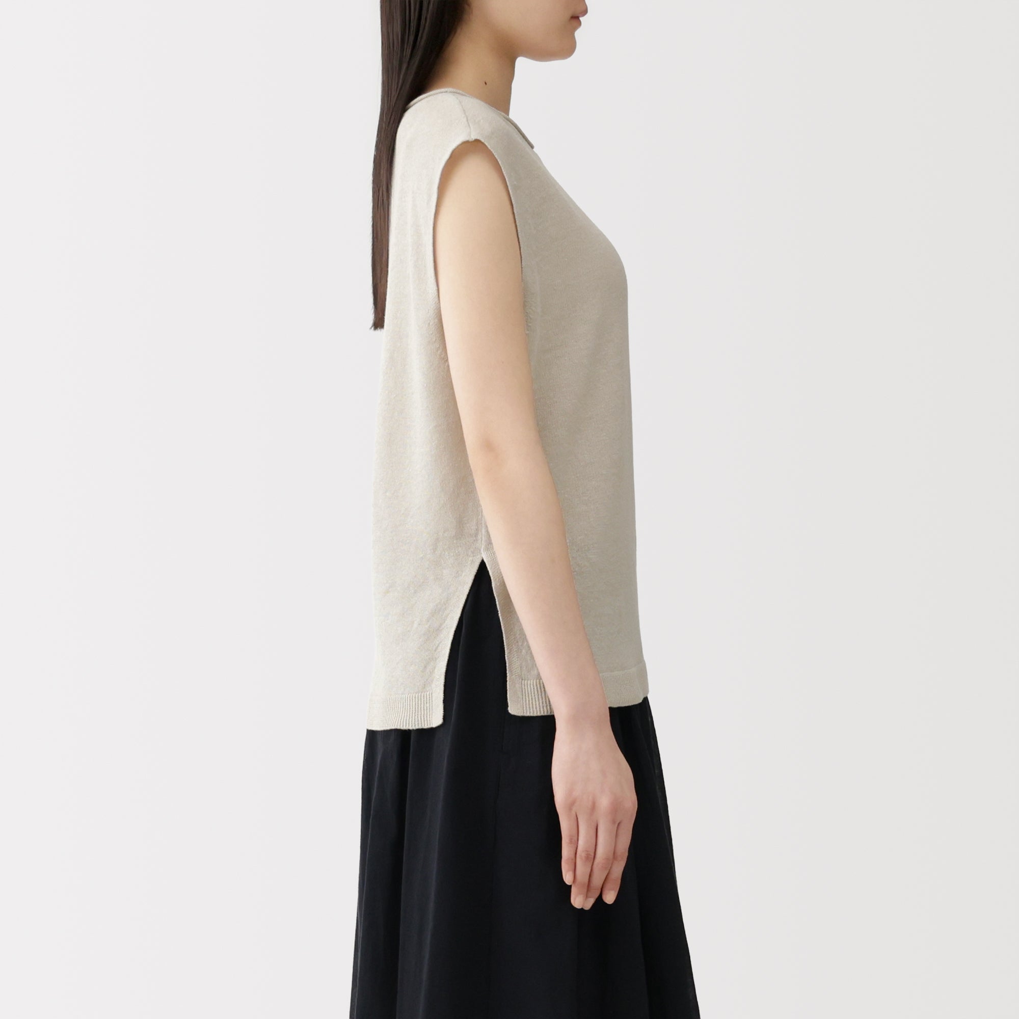 Linen Sleeveless Sweater