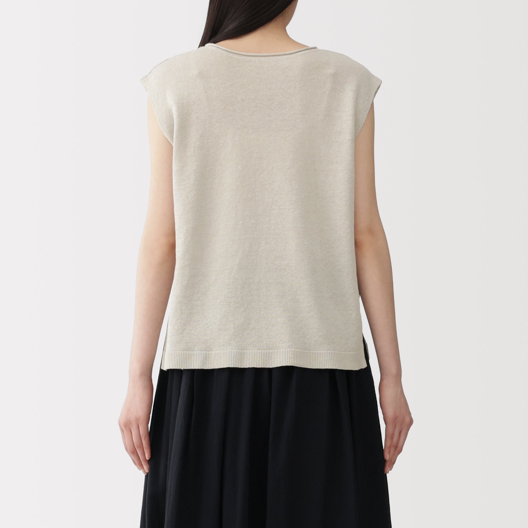 Linen Sleeveless Sweater