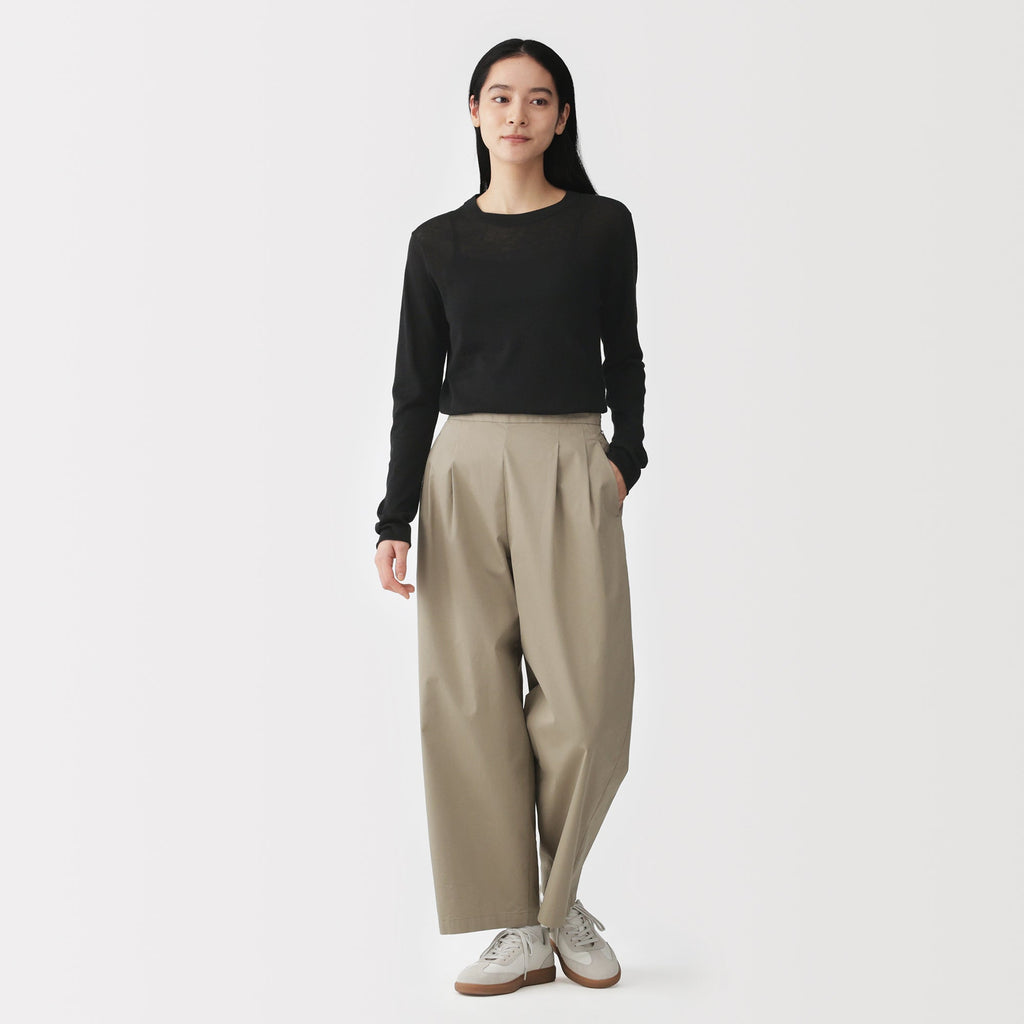 Lyocell Blend Crewneck Sweater