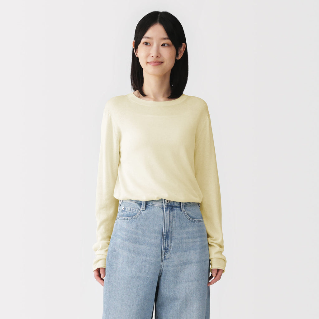 Lyocell Blend Crewneck Sweater